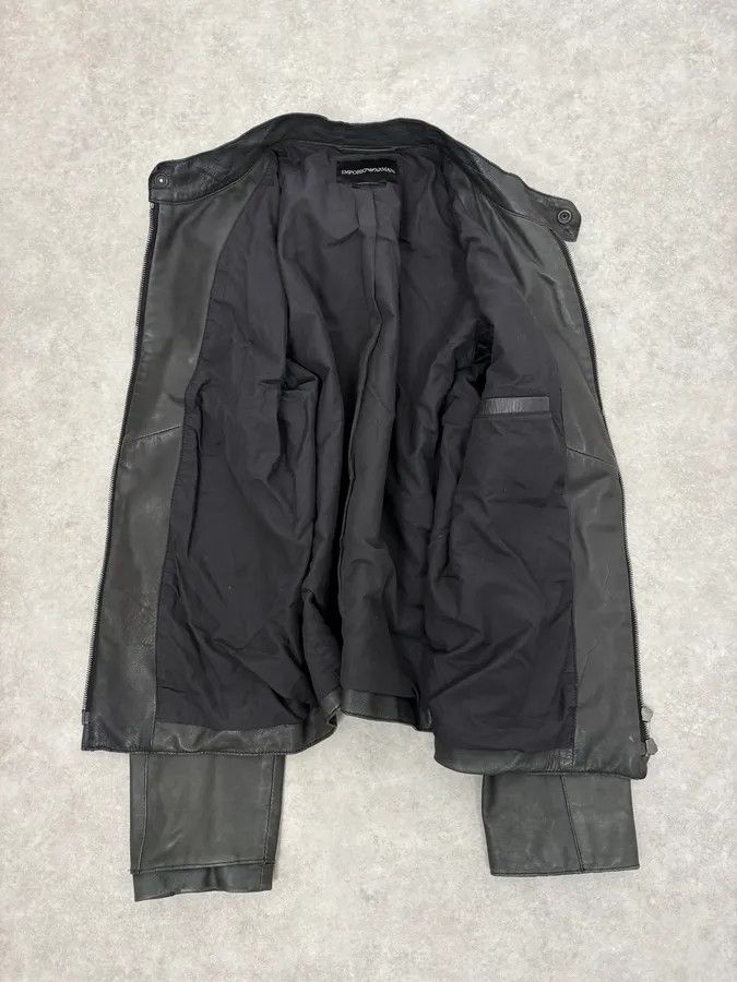 Emporio Armani AW2006 Emporio Armani Biker Eroded Leather Jacket Size US S / EU 44-46 / 1 - 7 Thumbnail
