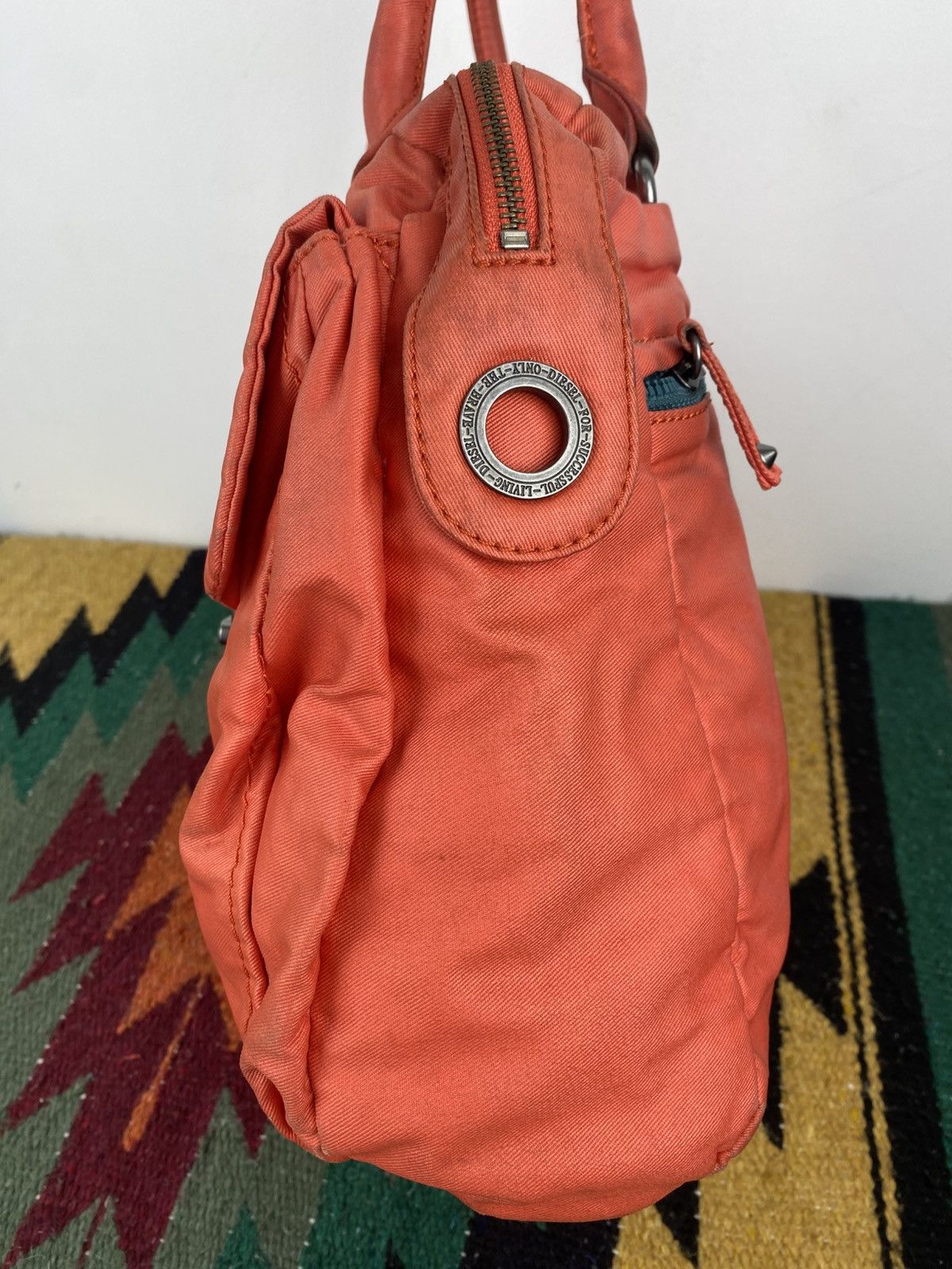 Diesel Y2K 2000's Diesel Metal Ring Handle Bag Size ONE SIZE - 12 Thumbnail