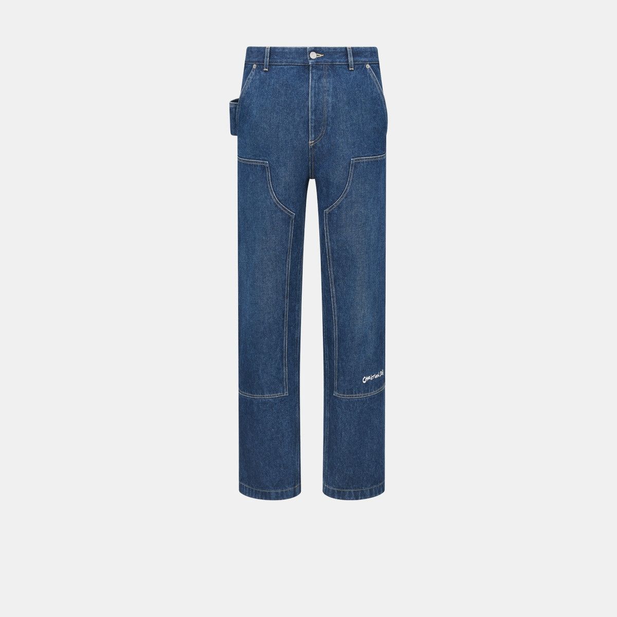 Dior o1bcso1str0326 Tag Carpenter Jeans in Blue Size US 34 / EU 50 - 1 Thumbnail