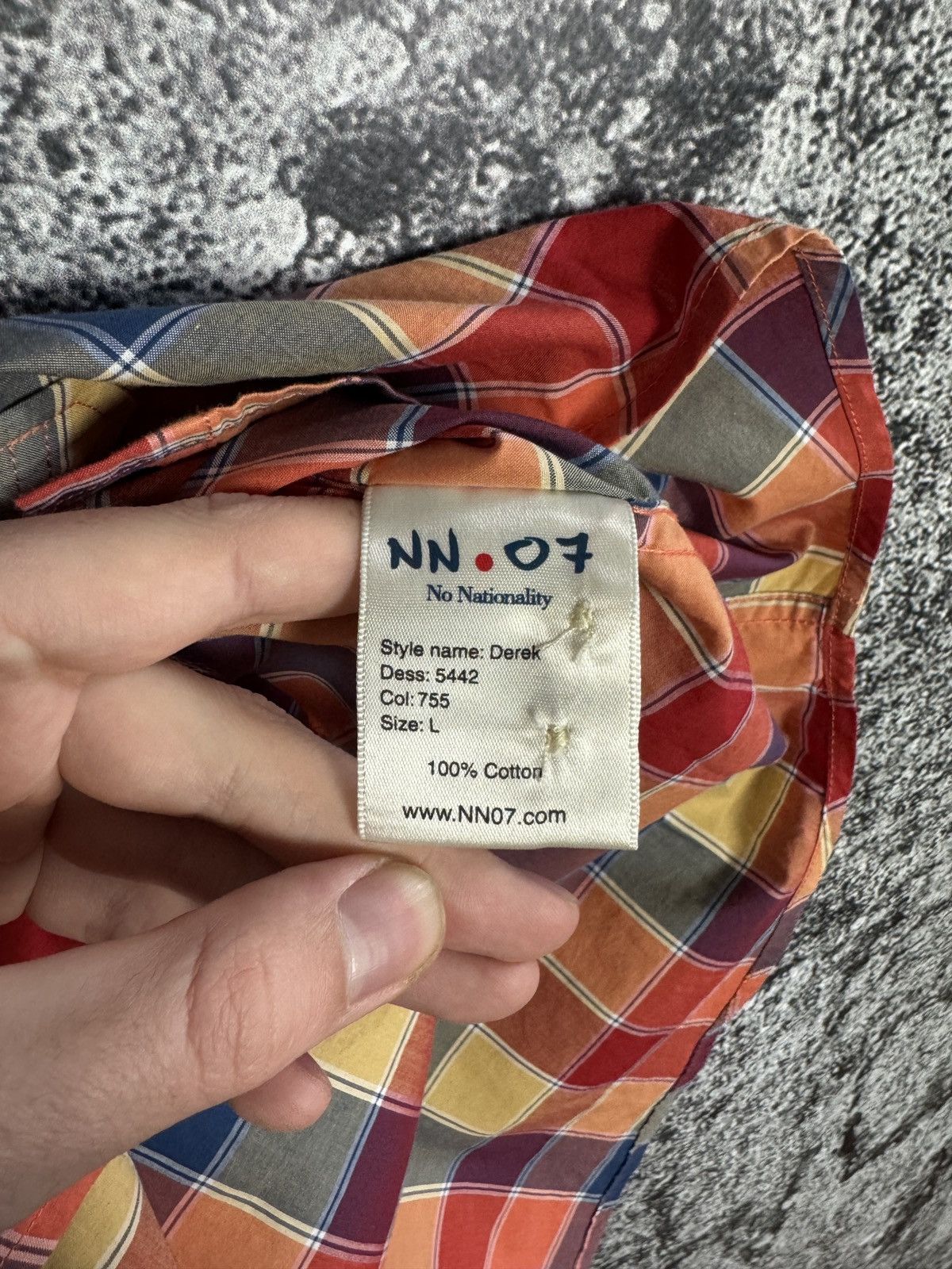 NN07 NN07 Derek Long Sleeve Plaid Shirt Button Up Multicolor Sz L Size US L / EU 52-54 / 3 - 7 Thumbnail