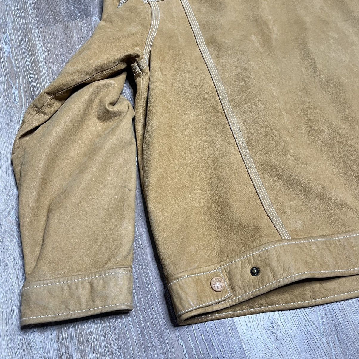 Timberland × Vintage 2000s timberland leather jacket Size US M / EU 48-50 / 2 - 4 Thumbnail