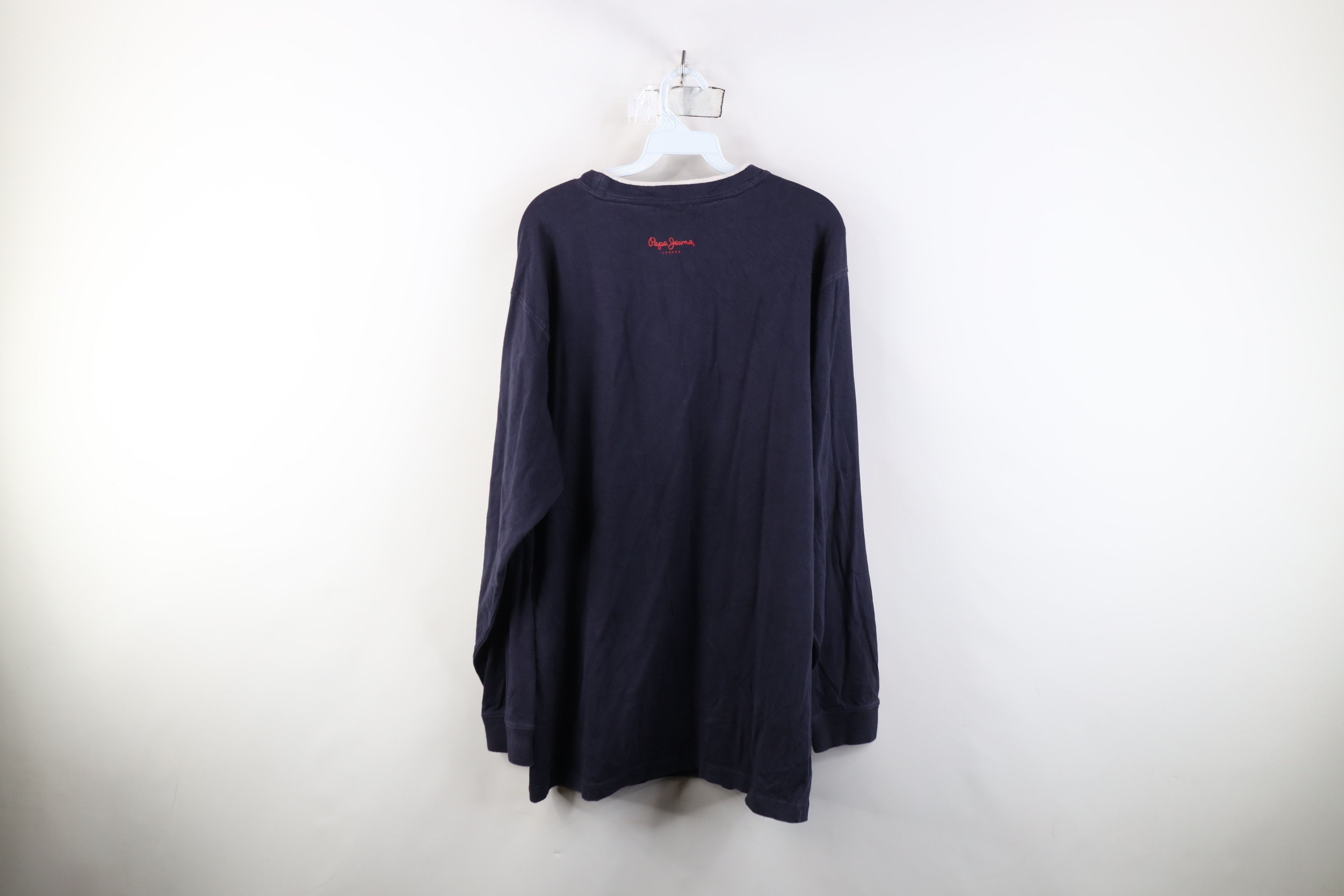 Vintage Vintage 90s Y2K Pepe Jeans Spell Baggy Long Sleeve T-Shirt Size US XL / EU 56 / 4 - 11 Thumbnail
