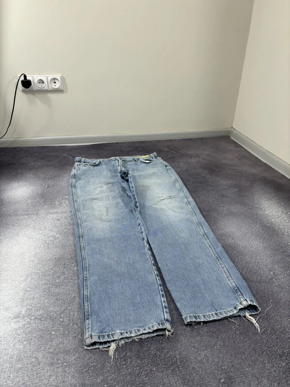 Dickies × Vintage Vintage Dickies Y2K Light Blue Workwear Denim Baggy Jeans Size US 38 / EU 54 - 7 Thumbnail
