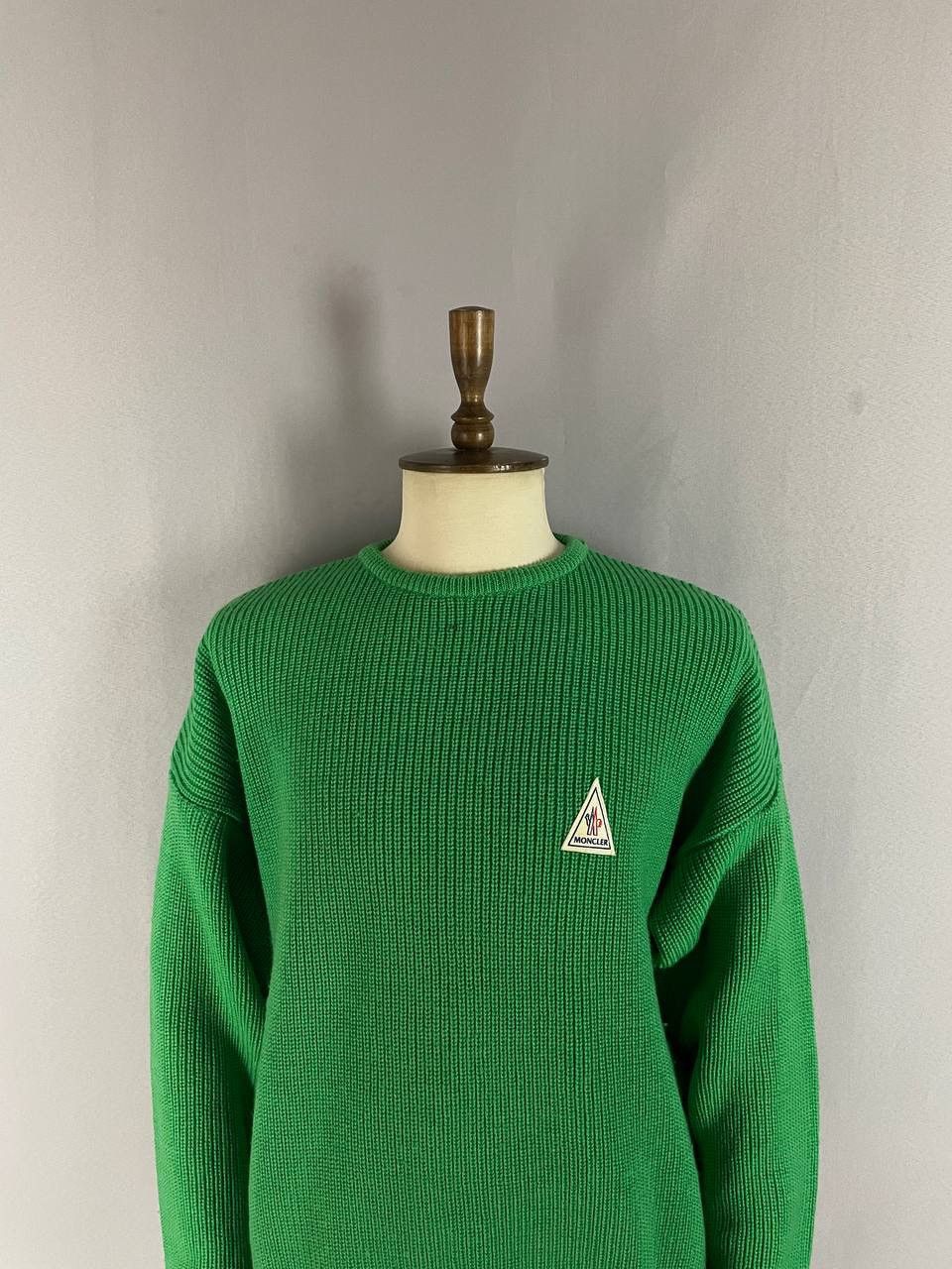Moncler Moncler Sweater Green Vintage 1990s Rare Size US XL / EU 56 / 4 - 2 Thumbnail