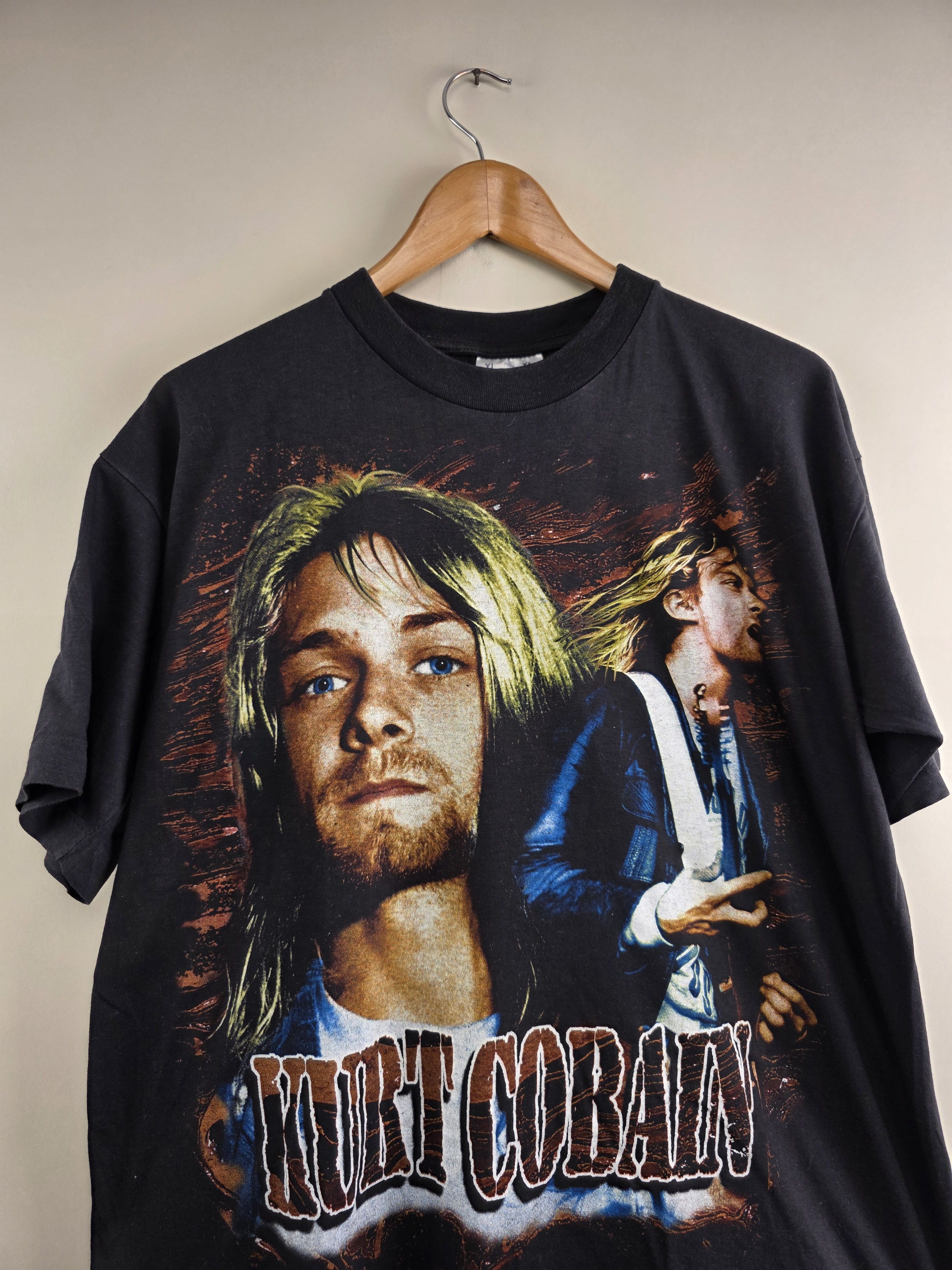 Band Tees × Vintage 90s Nirvana Kurt In Utero XL 23" 28.5" Size US XL / EU 56 / 4 - 2 Thumbnail
