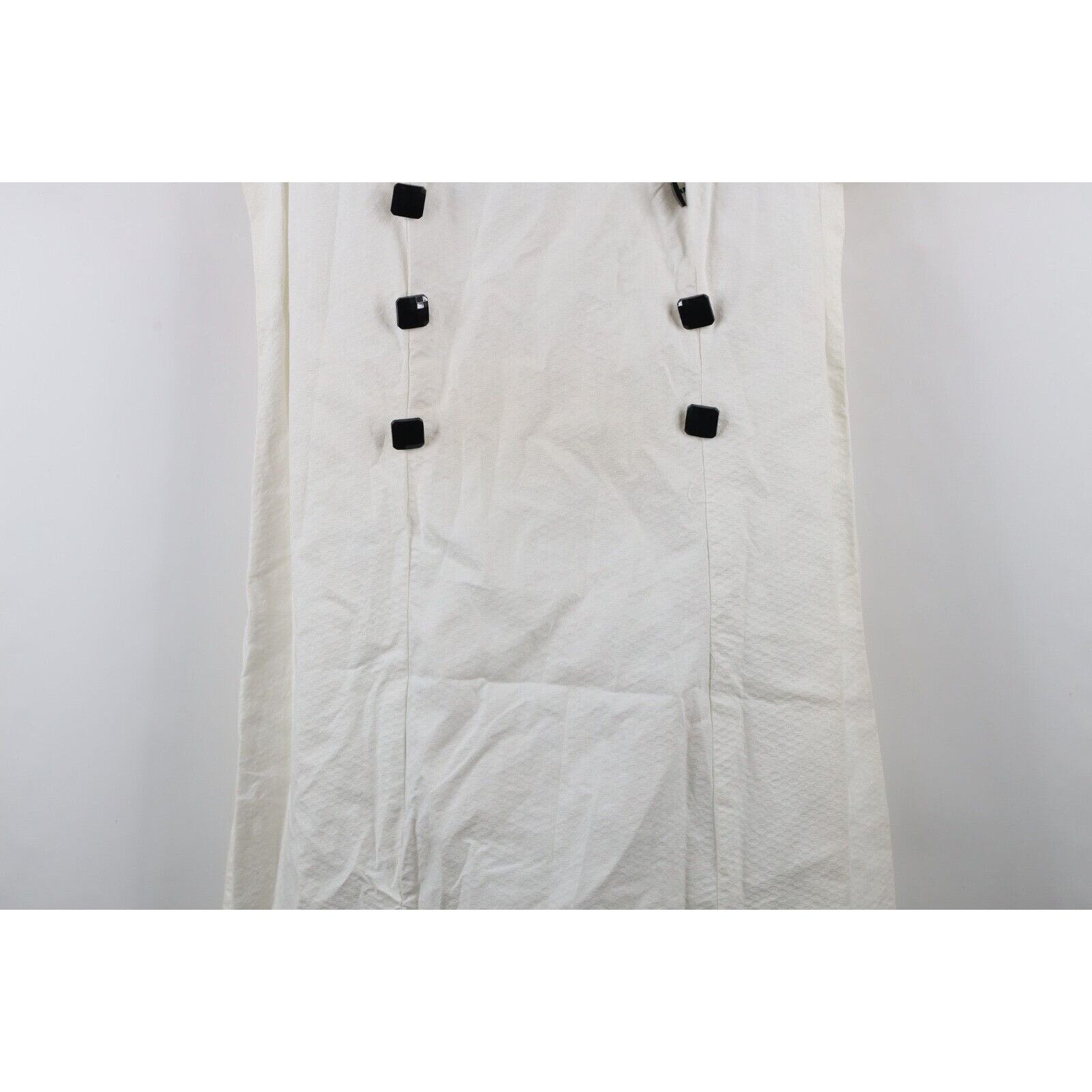 Vintage Vintage 60s 70s Rockabilly Distressed Pique Cotton Dress Size L / US 10 / IT 46 - 3 Thumbnail