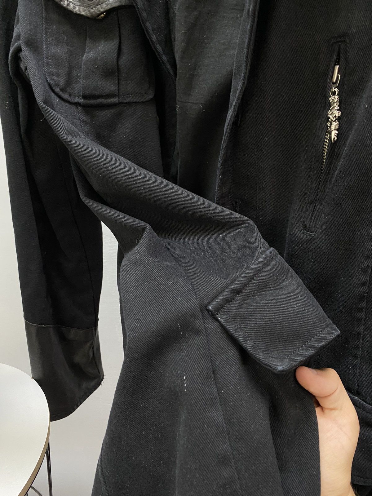 Other Vintage Faith Connexion Black Trench Coat Jacket Men’s Black Size US M / EU 48-50 / 2 - 14 Thumbnail