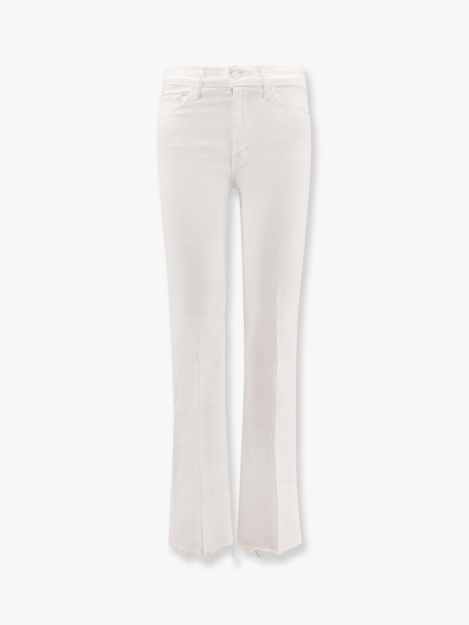 MOTHER Stretch Cotton Trouser With Embroidered Monogram
