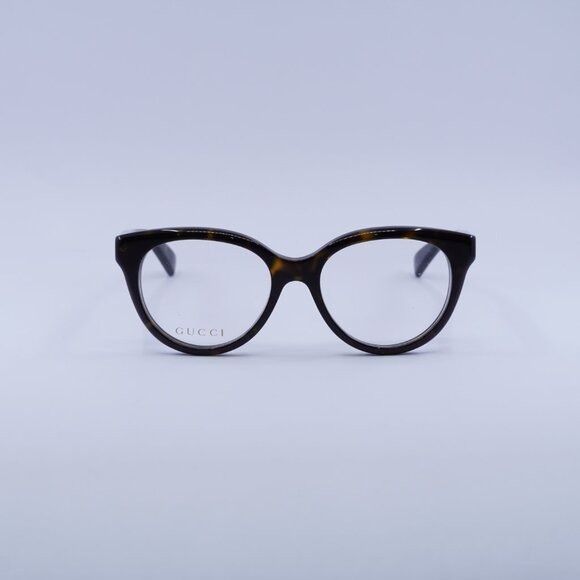 Gucci 🕶️ New Gucci GG1590O 005 Havana Eyeglasses 52mm Size ONE SIZE - 3 Thumbnail