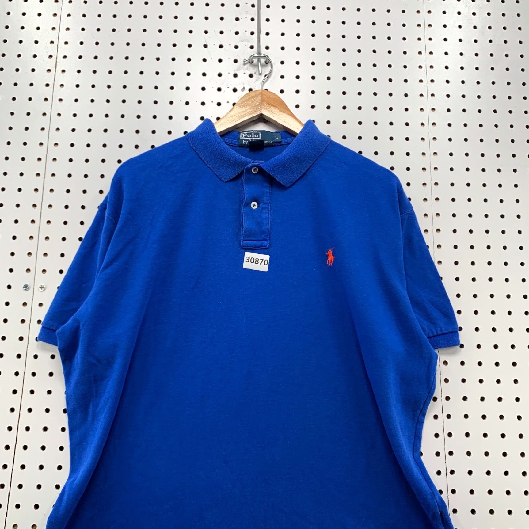 Polo Ralph Lauren Vintage Polo Ralph Lauren Polo Shirt Men Large Blue Short Sleeve Collared Casual Cotton Size US L / EU 52-54 / 3 - 2 Thumbnail
