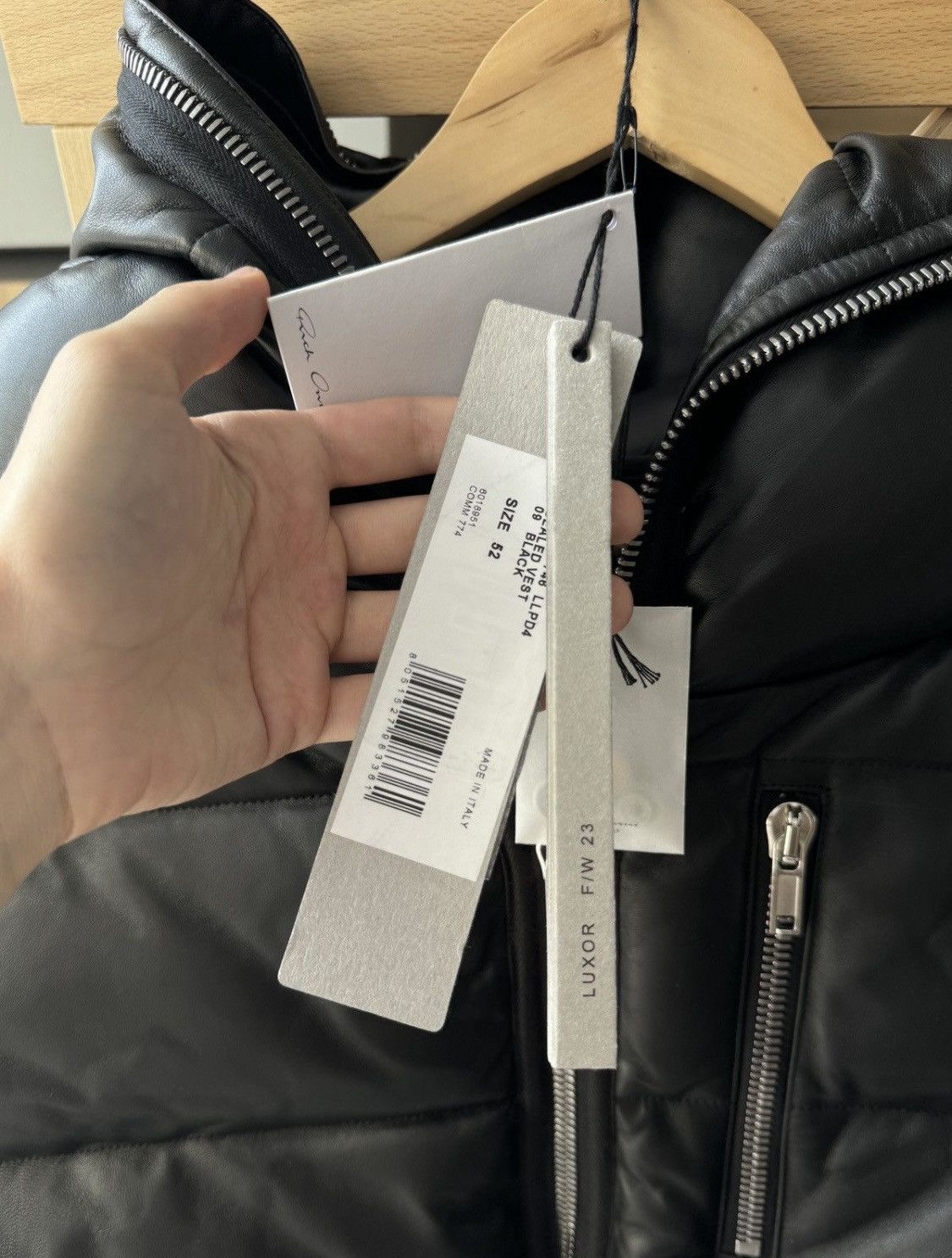 Rick Owens × Rick Owens Drkshdw Rick Owens Lamb Skin Vest Size US L / EU 52-54 / 3 - 7 Thumbnail