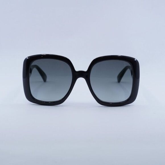 Gucci New Gucci GG0713S 006 Sunglasses - Black/Green Frame, Grey Size ONE SIZE - 2 Thumbnail