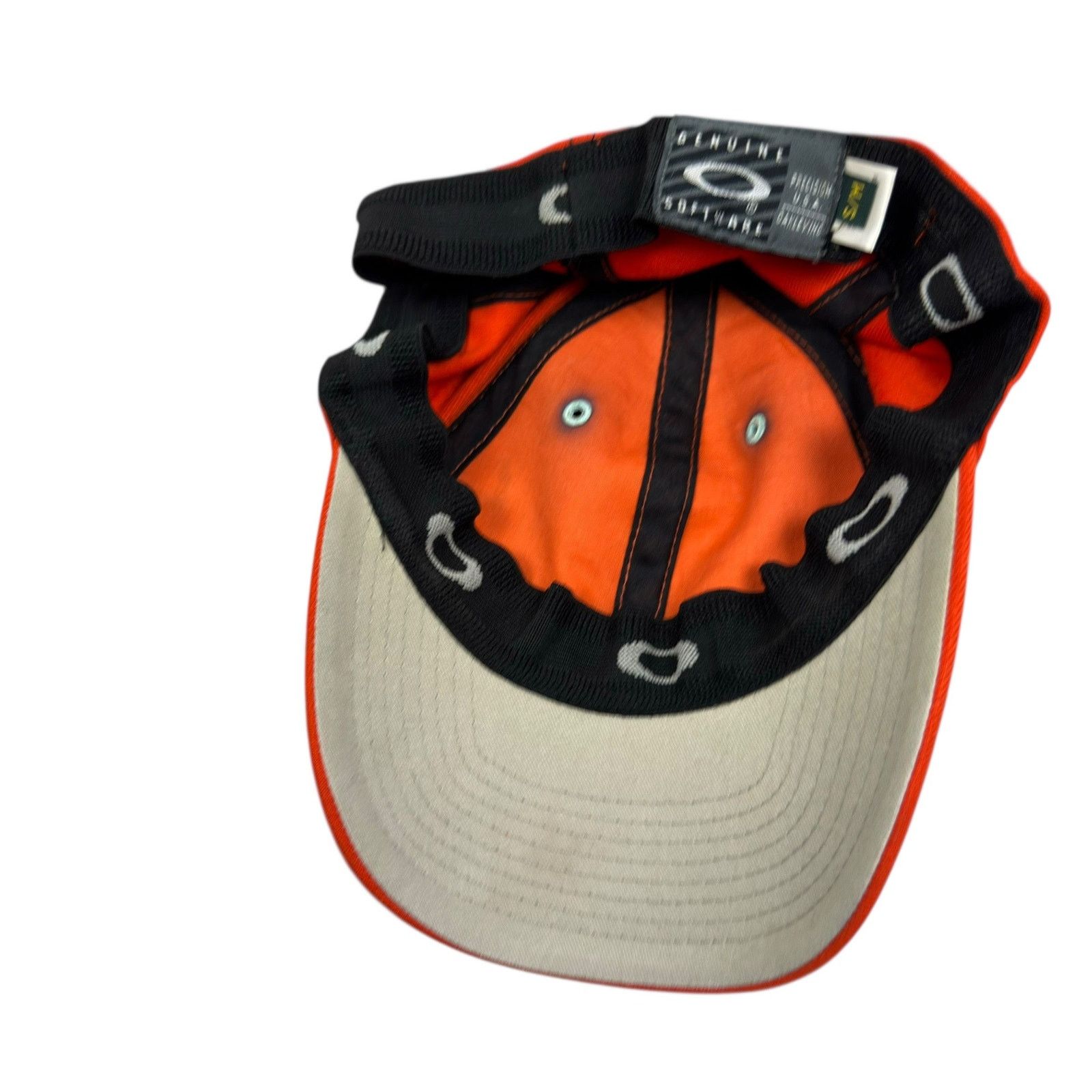 Oakley Oakley Tincan Men Orange Black Logo Eyelets Baseball Hat Cap Size ONE SIZE - 8 Thumbnail