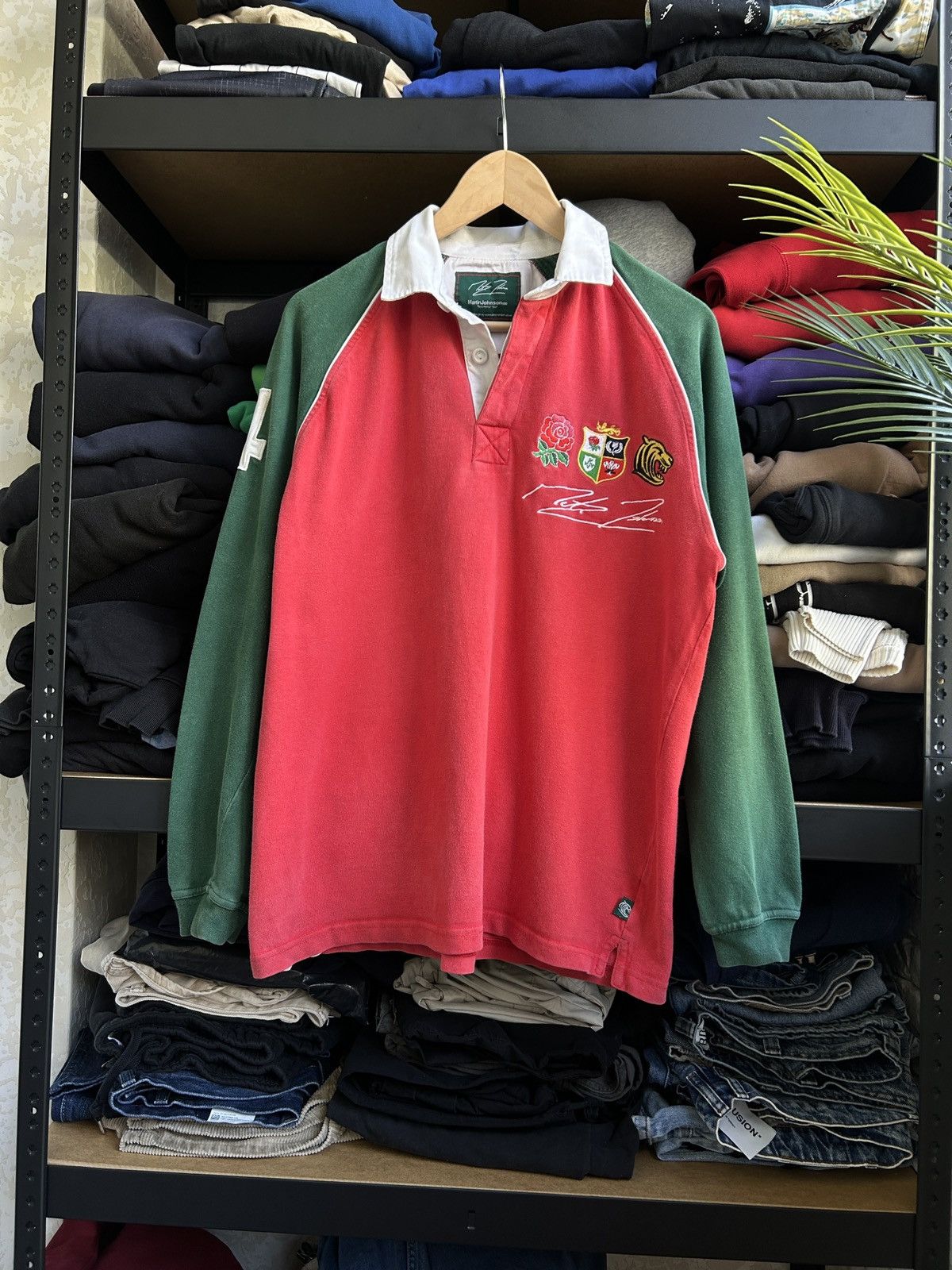 Rugby Ralph Lauren × Vintage Vintage Martine Johnson 🏉rare rugby long-sleeved jersey Size US M / EU 48-50 / 2 - 1 Thumbnail