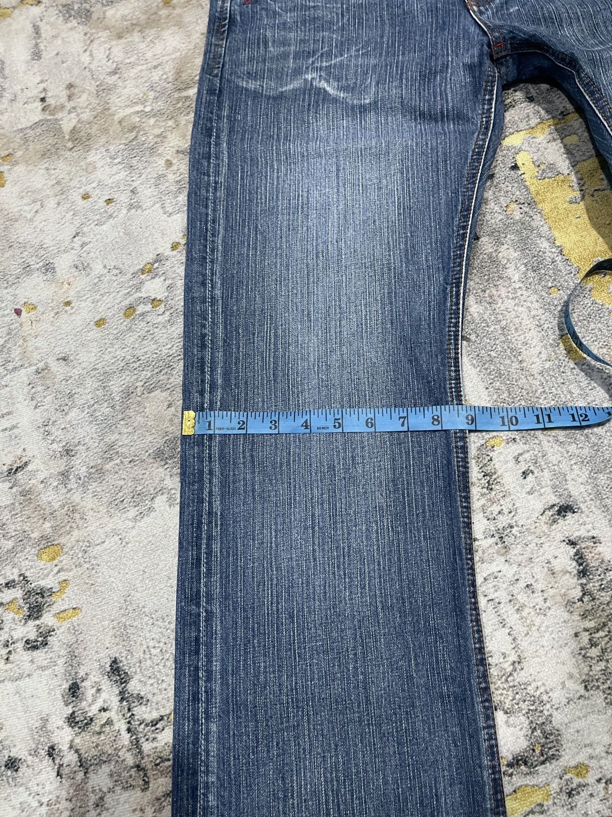 Japanese Brand Vintage Red Ginger Flare Denim Jeans ! Rare Design Size US 32 / EU 48 - 20 Thumbnail