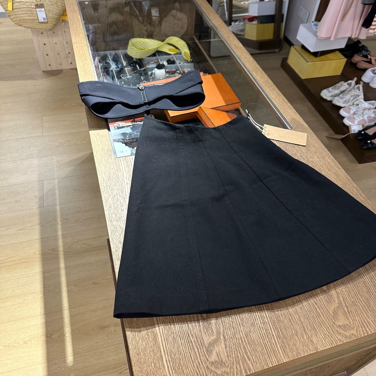 LV 34/FR strapless cutout cotton dress jan885