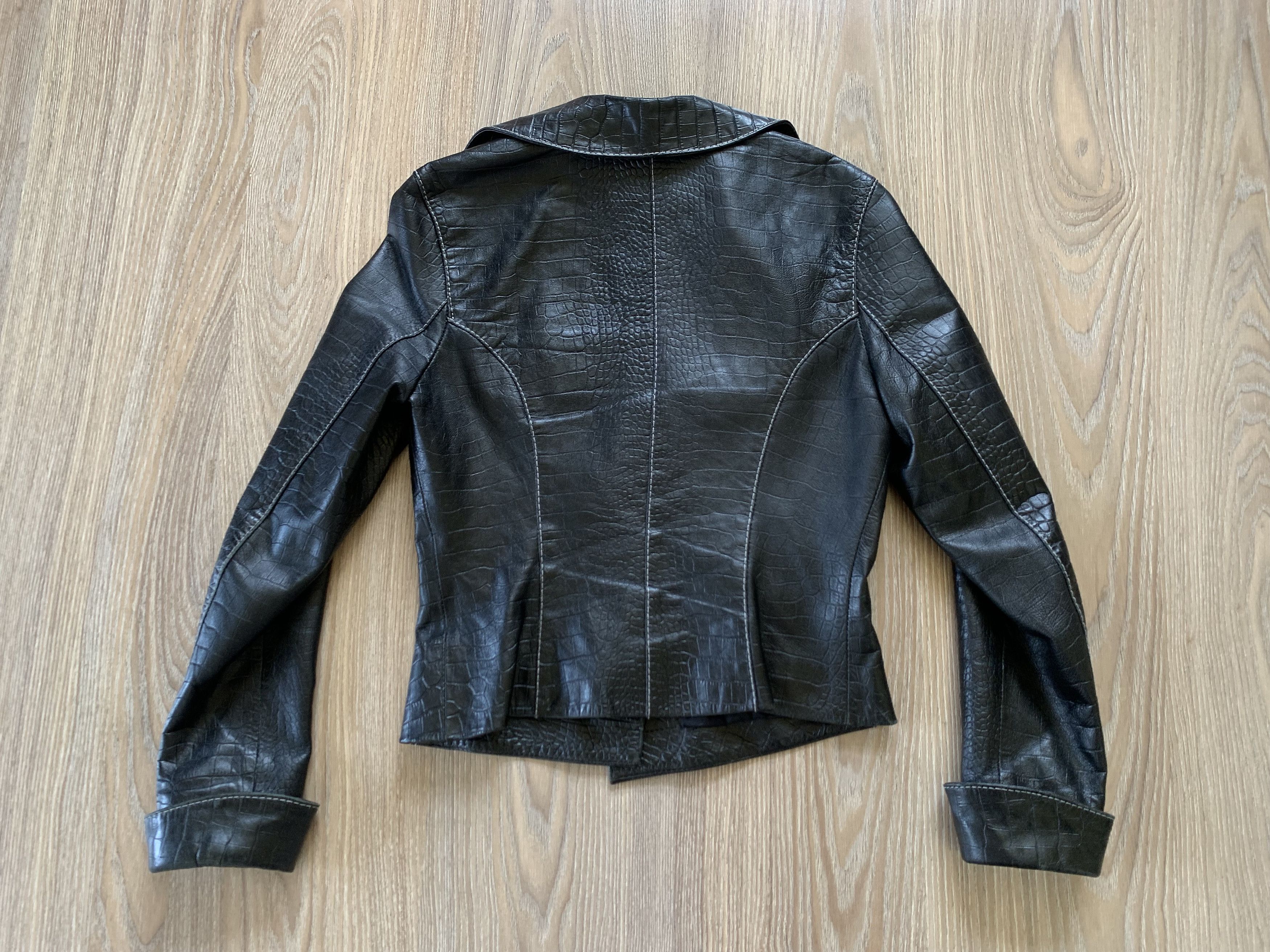Designer Vintage Tony Pegosh Black Leather Jacket Size S / US 4 / IT 40 - 3 Thumbnail