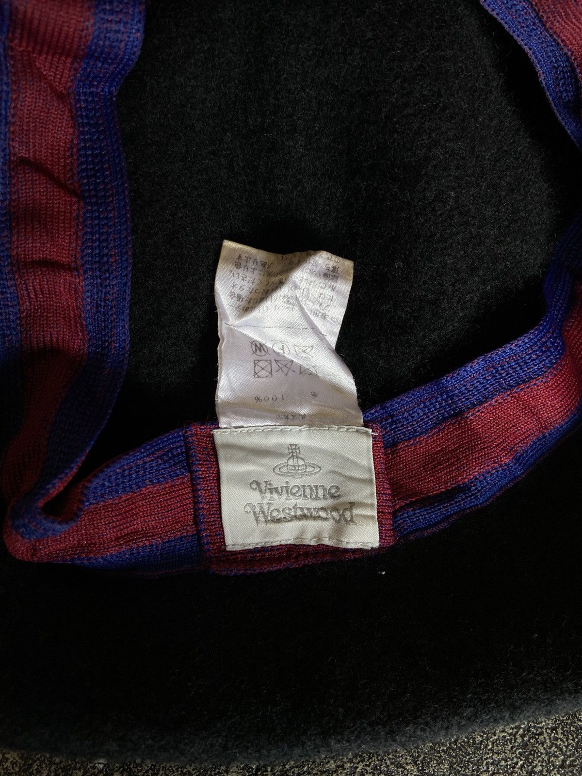 Vivienne Westwood Vivienne Westwood Orb Wool Bucket Hat Black Size ONE SIZE - 6 Thumbnail