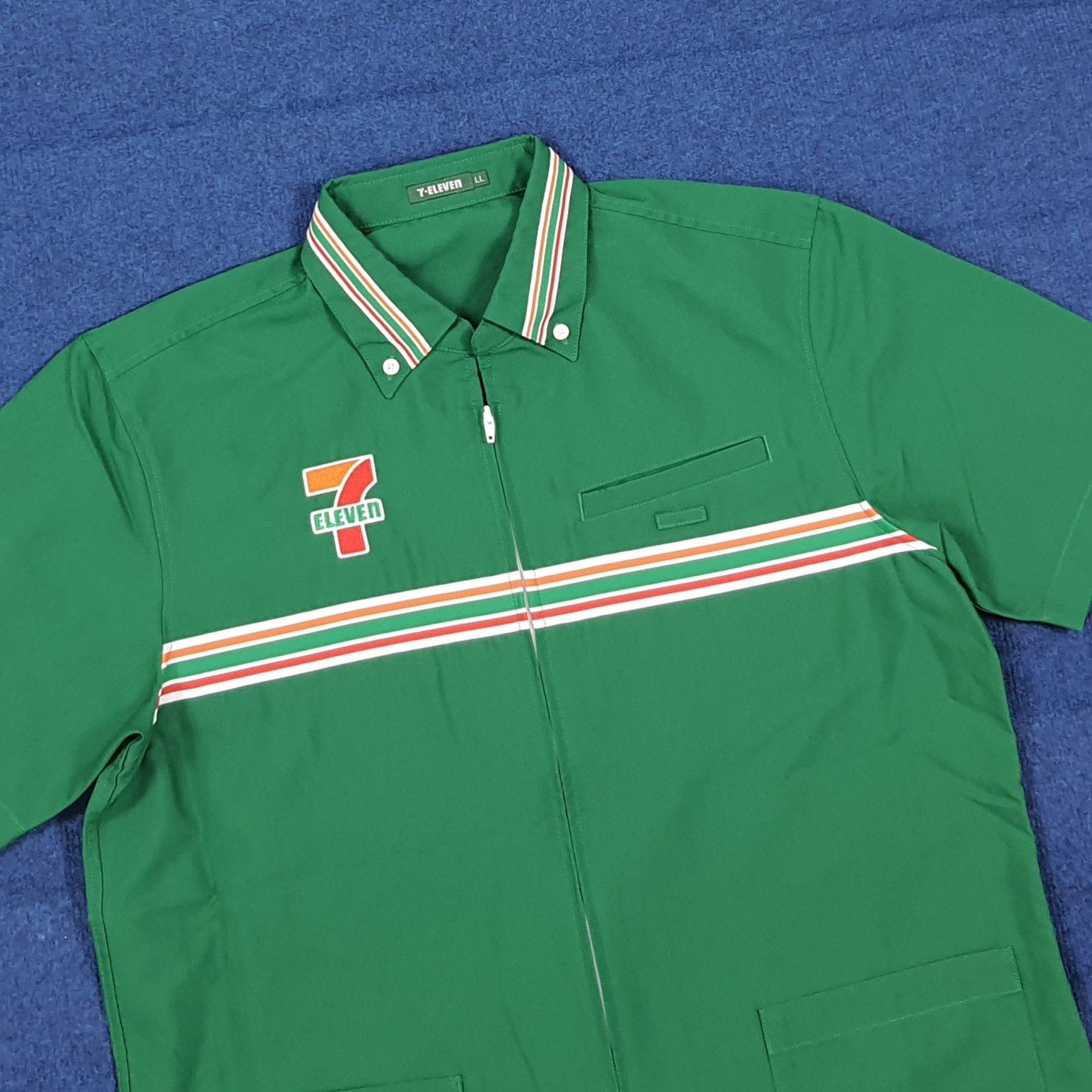 Japanese Brand VINTAGE Japanese 7-Eleven Employee Uniform Work Jacket E1A24 Size US L / EU 52-54 / 3 - 4 Thumbnail