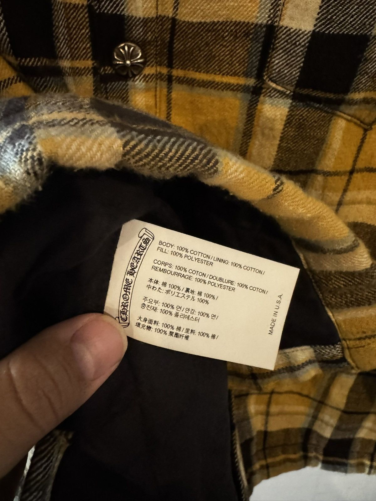 Chrome Hearts Chrome Hearts Working Junkyard Padded Flannel Size US L / EU 52-54 / 3 - 9 Thumbnail