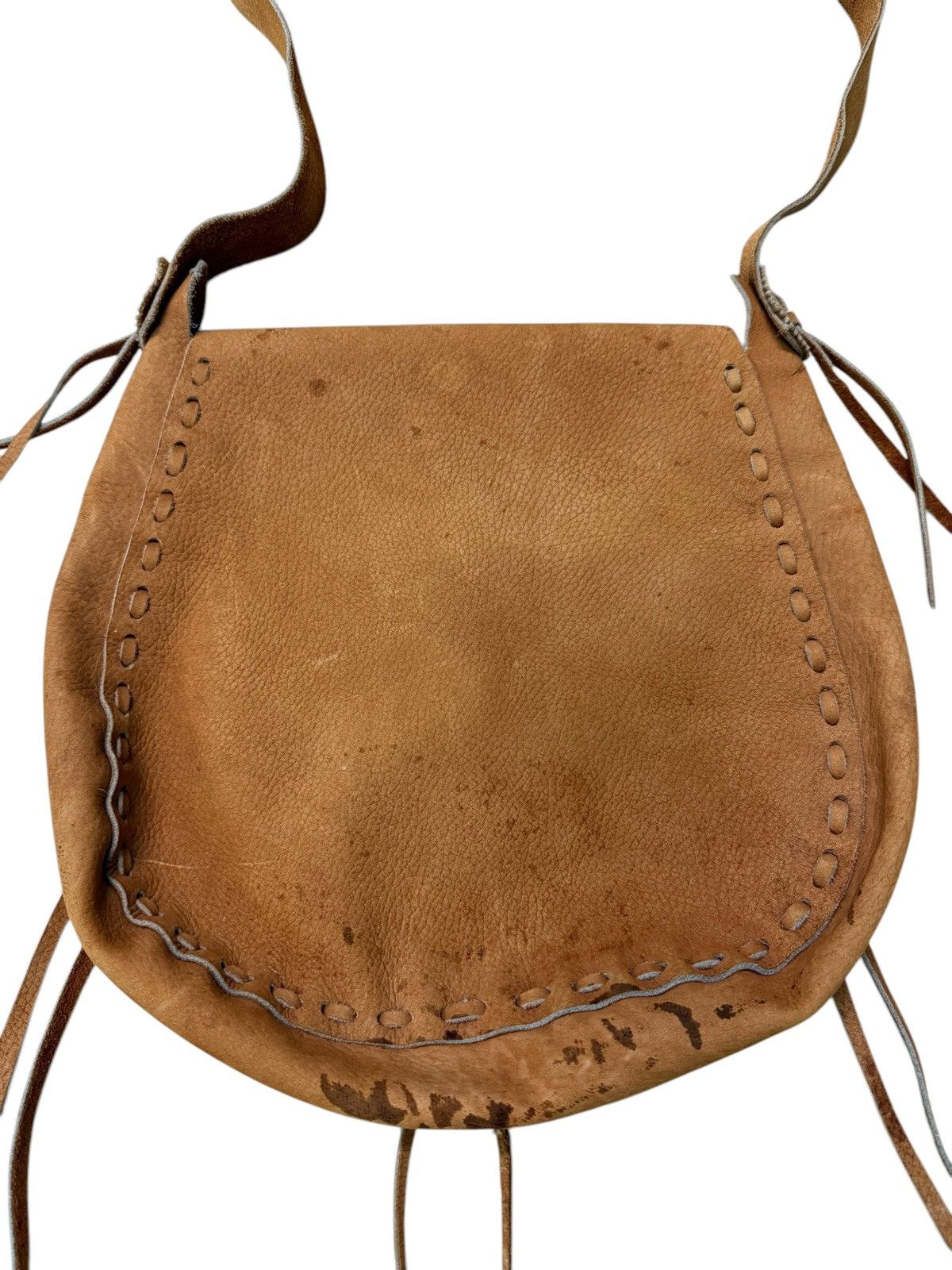 Vintage RARE CUSTOM LEATHER CROSSBODY BAG Size ONE SIZE - 9 Thumbnail