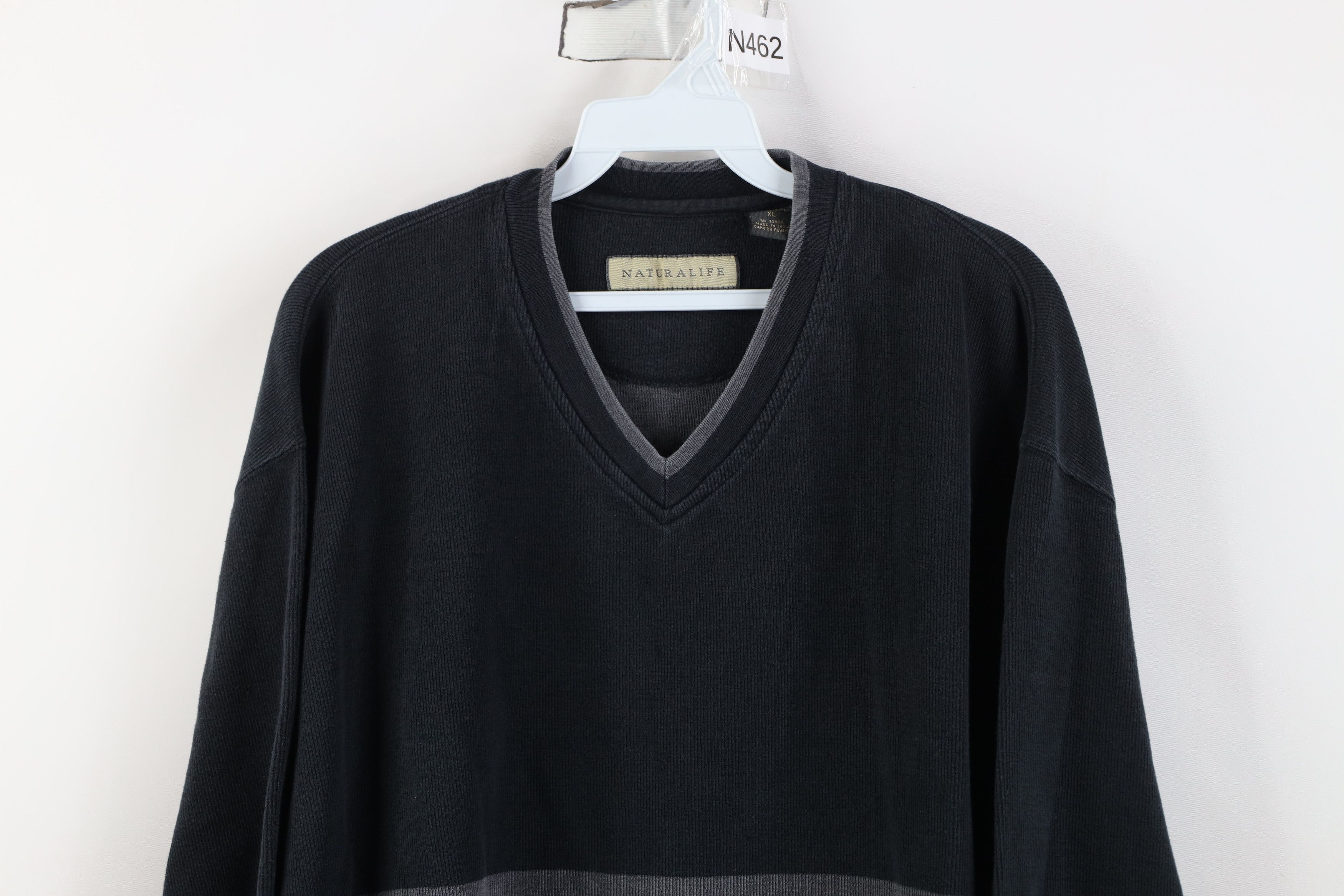 Vintage Vintage 90s Y2K Streetwear Ribbed Knit Long Sleeve T-Shirt Size US XL / EU 56 / 4 - 2 Thumbnail