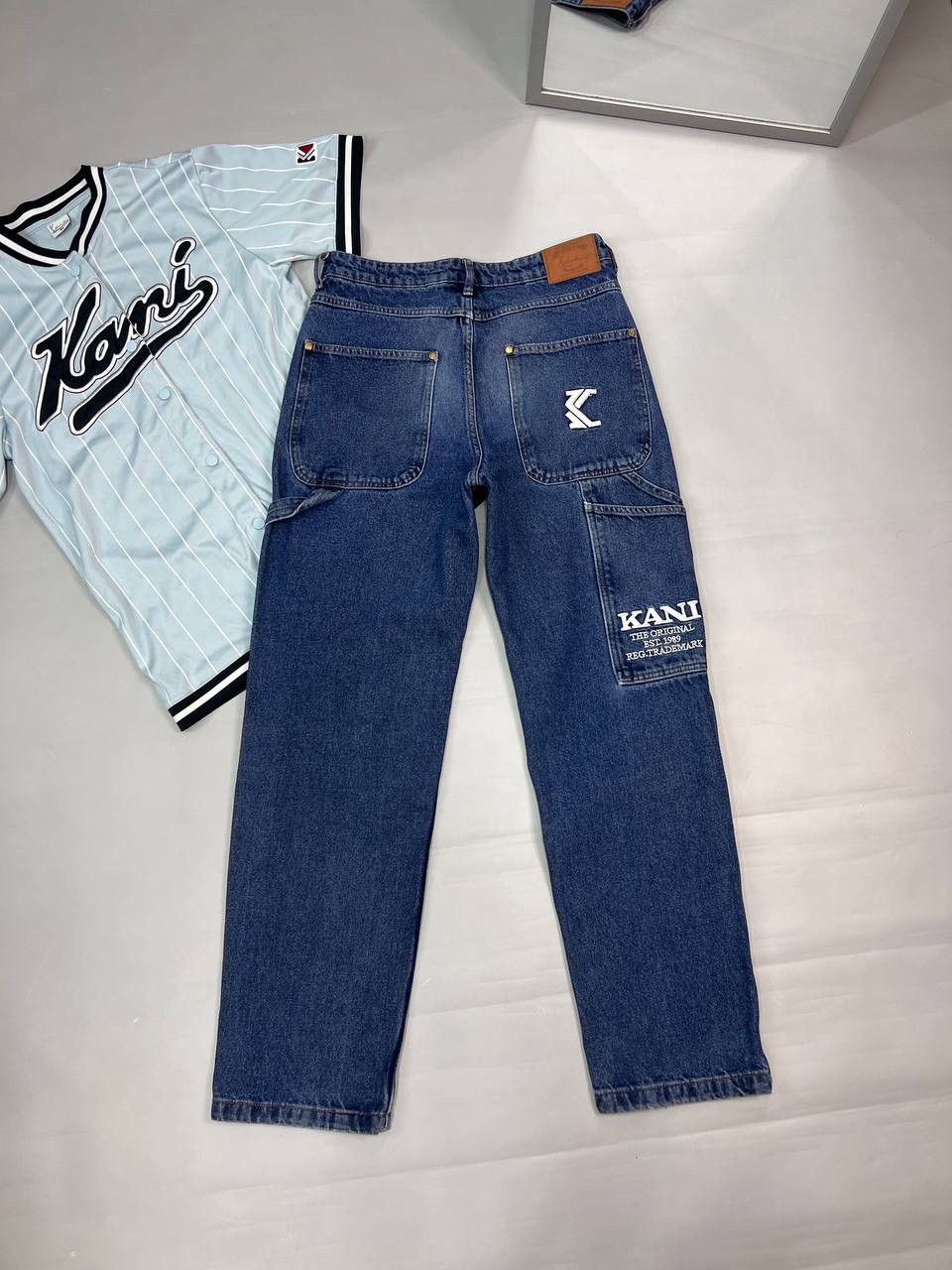 Karl Kani × Vintage Karl Kani Retro Baggy Workwear Jeans Size US 31 - 1 Thumbnail