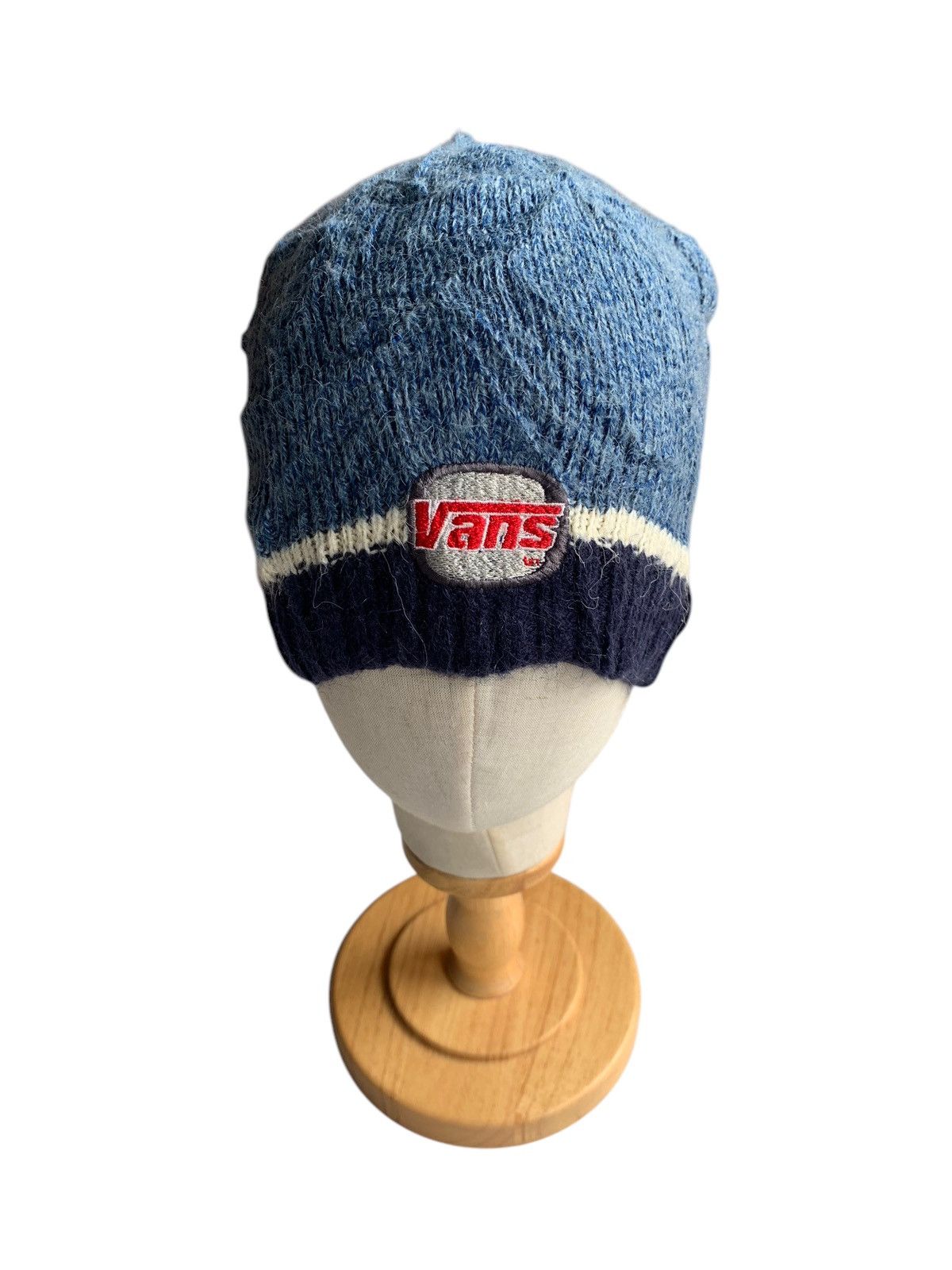 Vintage Vintage Vans Knitted Wool Streetwear Beanie Hats Size ONE SIZE - 2 Thumbnail