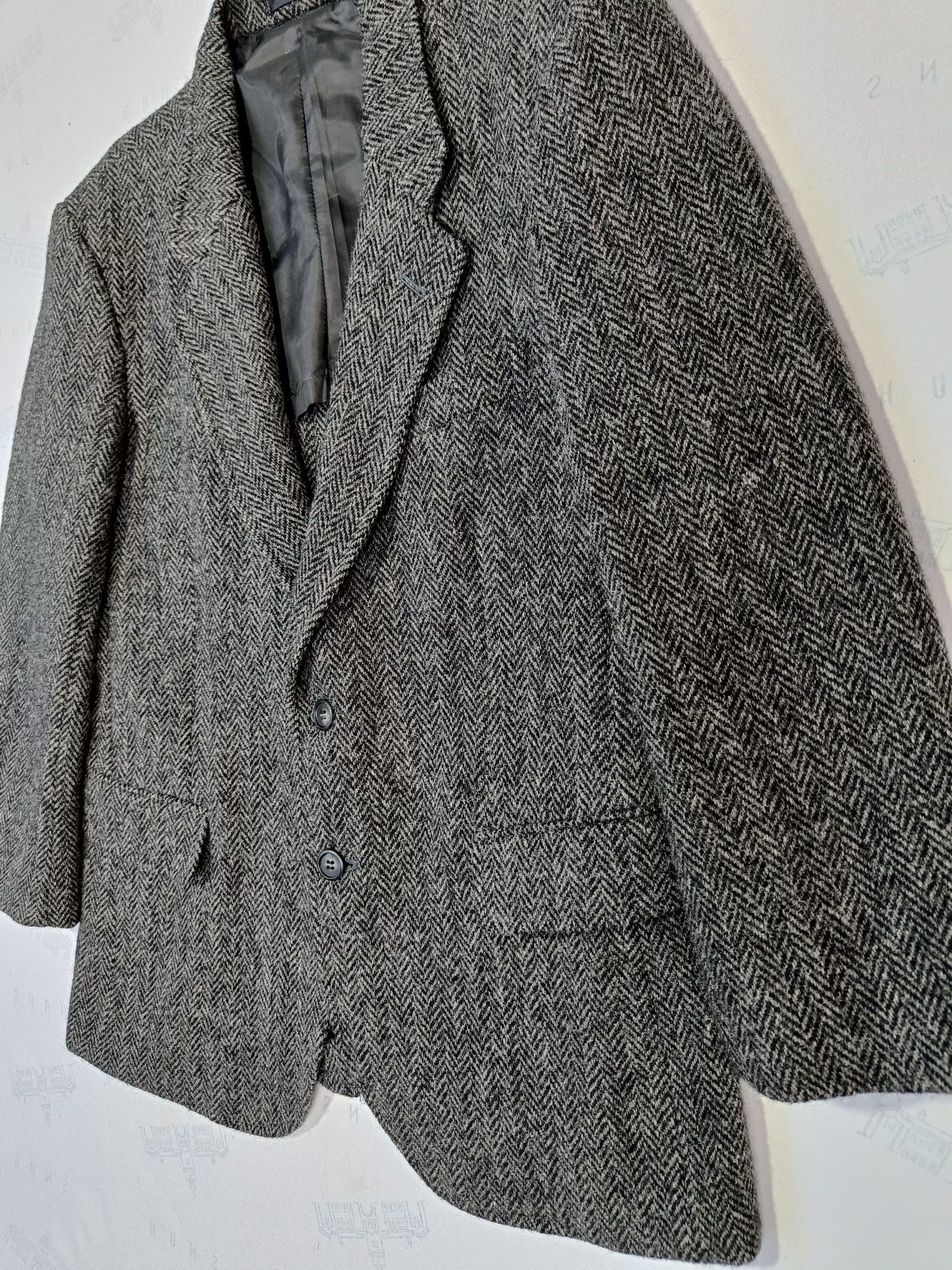Harris Tweed Beautiful Harris Tweed Hand Woven Men's Wool Blazer Size 38L - 7 Thumbnail