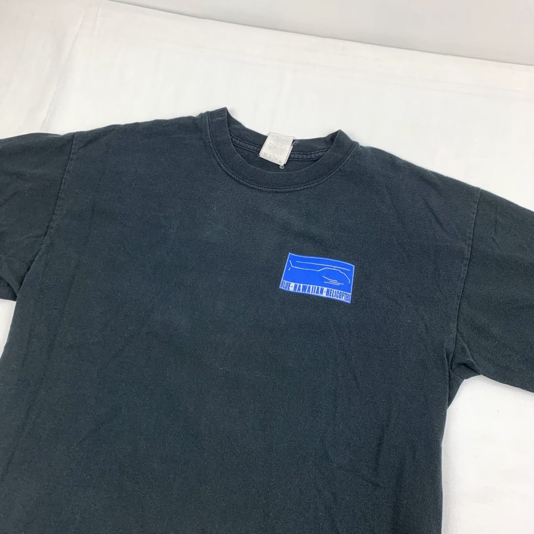 Hanes VINTAGE Hanes Hawaiian Helicopters T-Shirt Adult Medium Black Floral 90s Y2K Mens Size US M / EU 48-50 / 2 - 4 Thumbnail