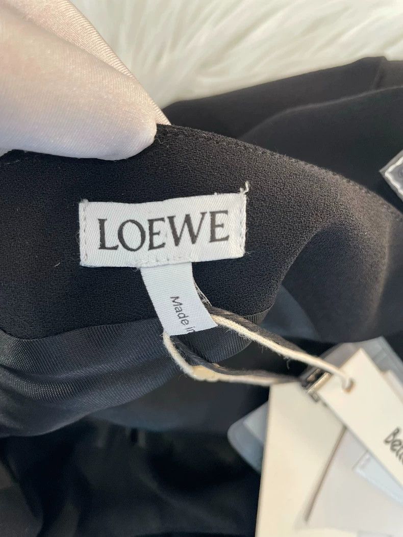 Loewe LOEWE Black long fiber strap dress Size S / US 4 / IT 40 - 8 Thumbnail