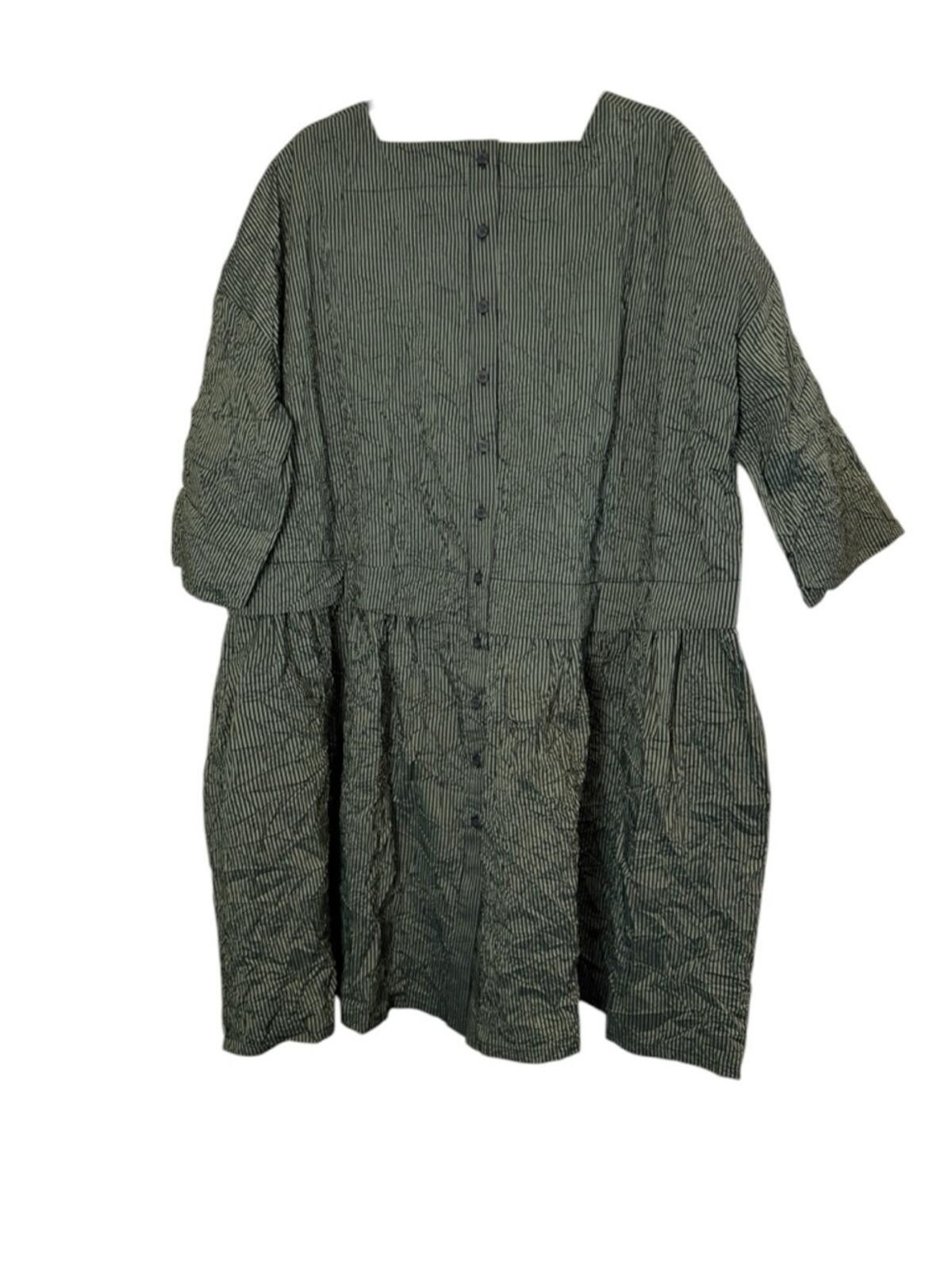 Other Alembika Urban Women’s Forest Green Striped Tunic Dress sz M Size M / US 6-8 / IT 42-44 - 6 Thumbnail