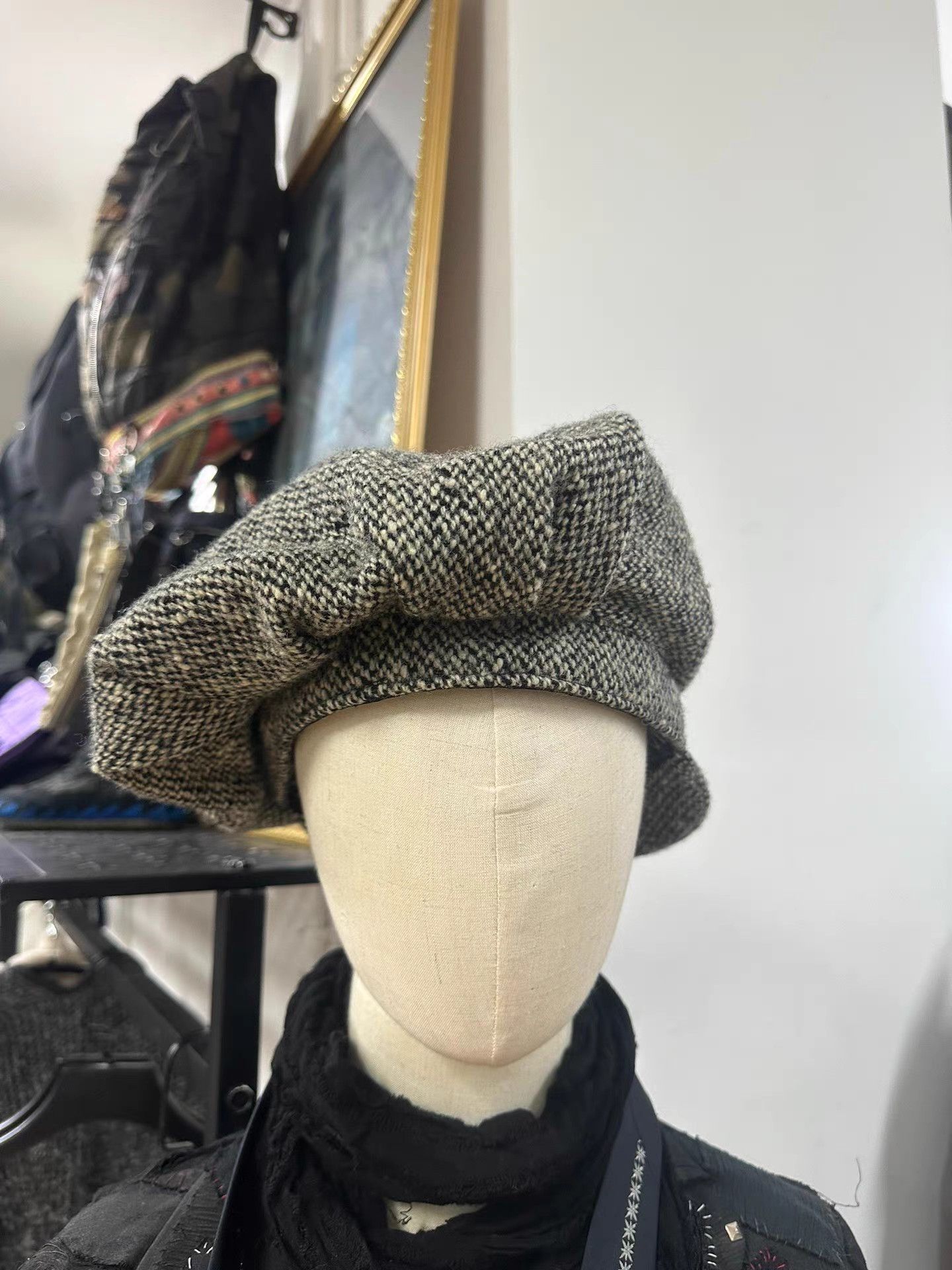 Yohji Yamamoto Yohji Yamamoto Snowflake Print Newsboy Cap K20 Size ONE SIZE - 8 Thumbnail