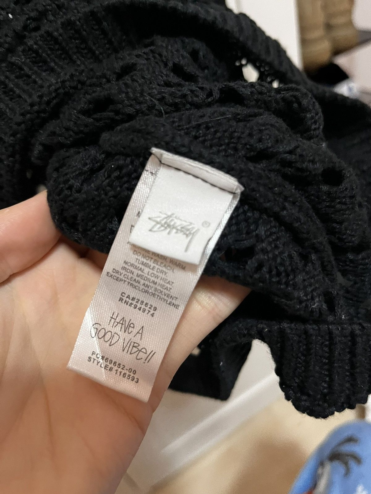 Stussy Stüssy Big Mesh Polo Sweater Size US XL / EU 56 / 4 - 7 Thumbnail