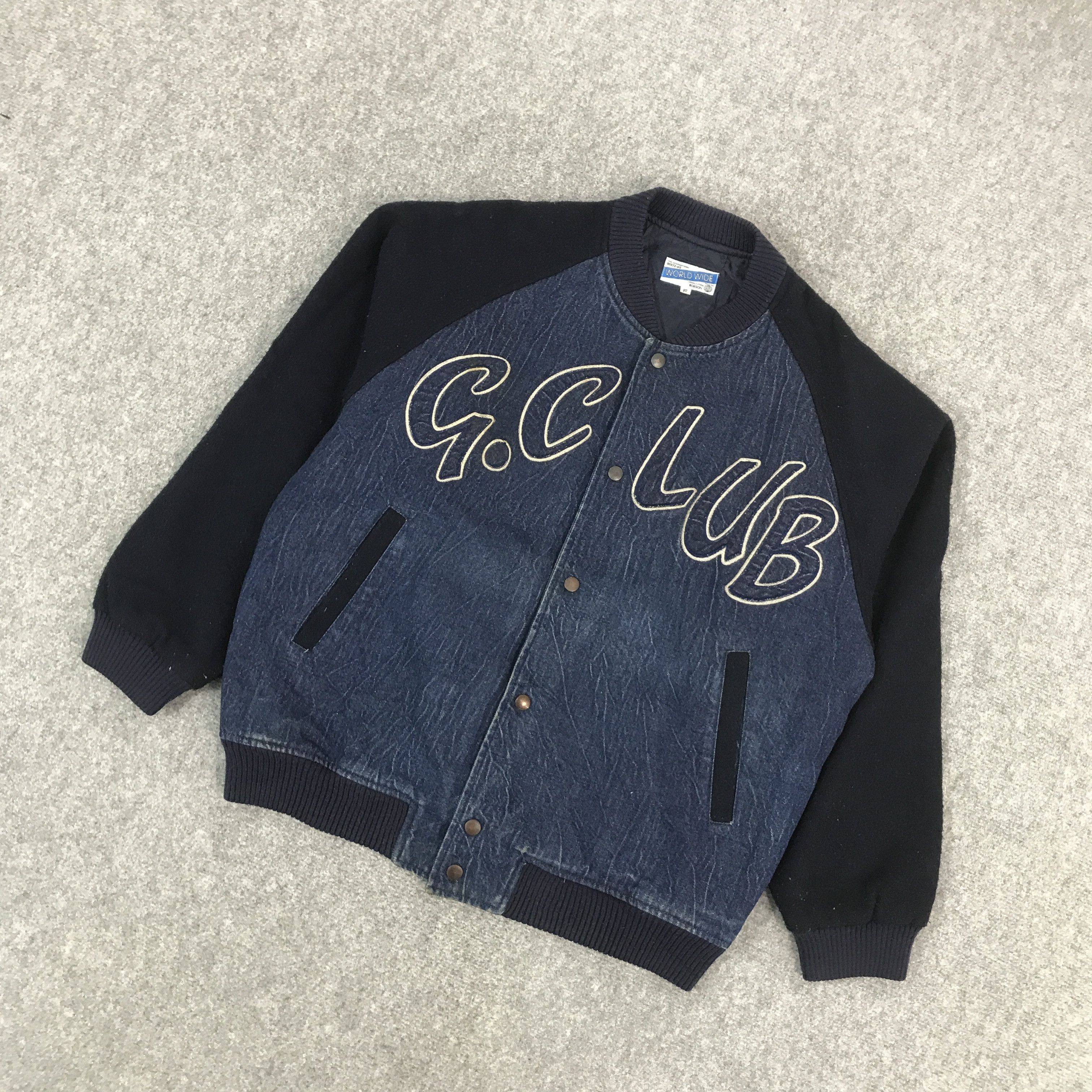 Japanese Brand 2000s GC.LUB DENIM SNAP BUTTON JACKET Size US XL / EU 56 / 4 - 5 Thumbnail