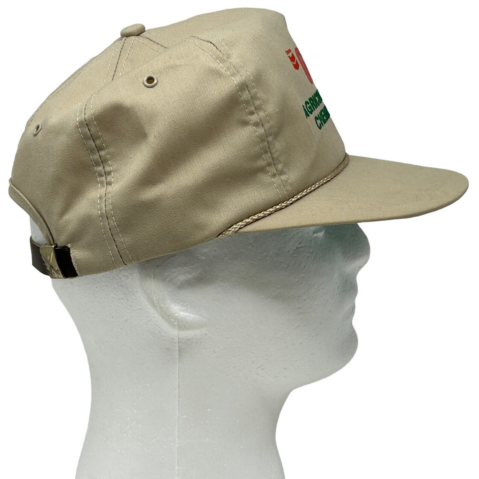 Vintage Vintage 80s Chevron Ortho Hat Baseball Cap Beige Size ONE SIZE - 8 Thumbnail