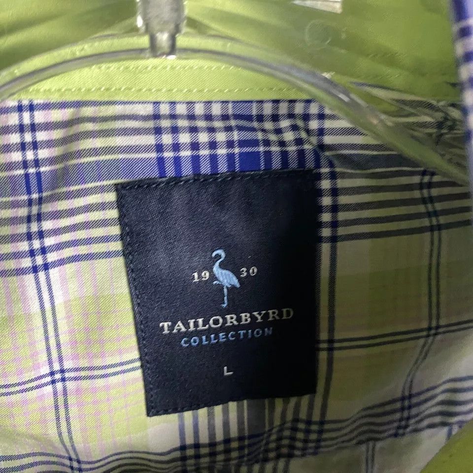 Tailorbyrd Tailorbyrd Button Down Shirt Men Large Short Sleeve Plaid L Size US L / EU 52-54 / 3 - 2 Thumbnail