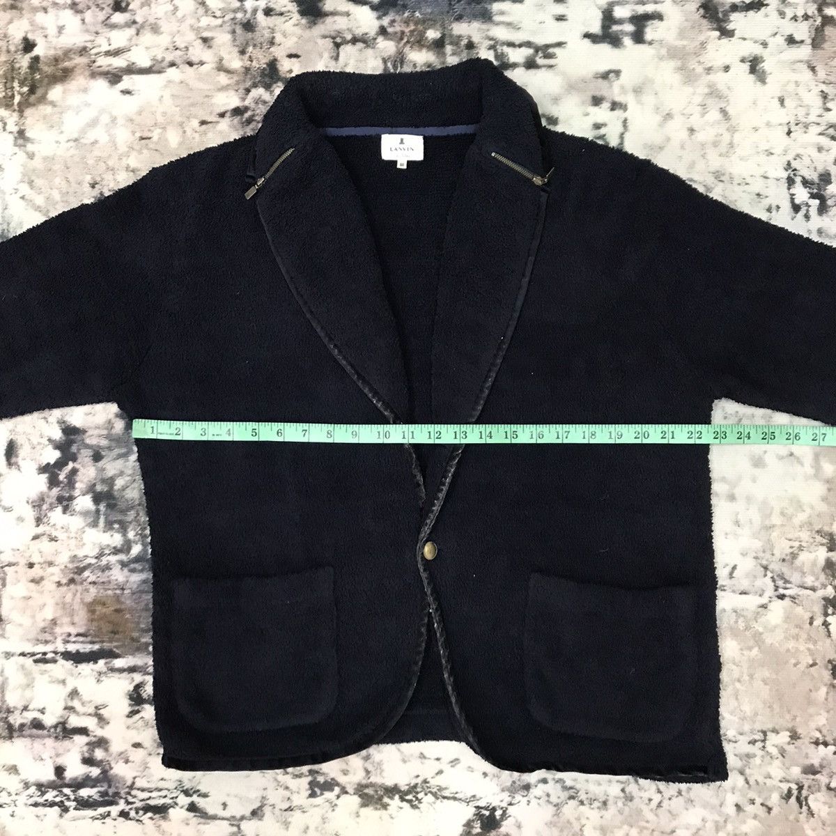Designer × Japanese Brand × Lanvin Lanvin Open Neck Fleece Jacket Size US M / EU 48-50 / 2 - 11 Thumbnail