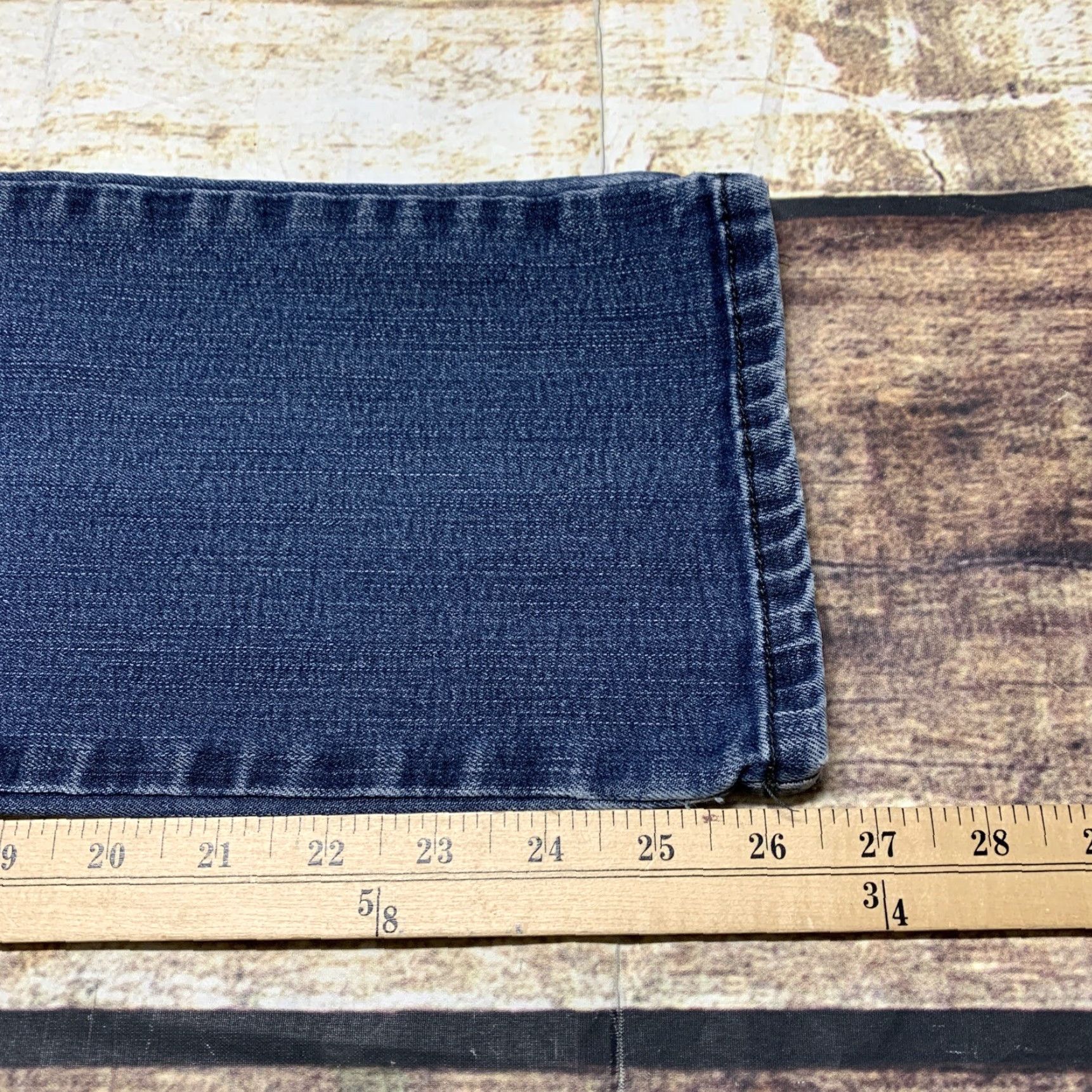 Lee Lee Classic Fit Straight Leg Denim Blue Jeans Women's 32 x 26 Mid Rise READ Size 24" / US 00 / IT 34 - 3 Thumbnail