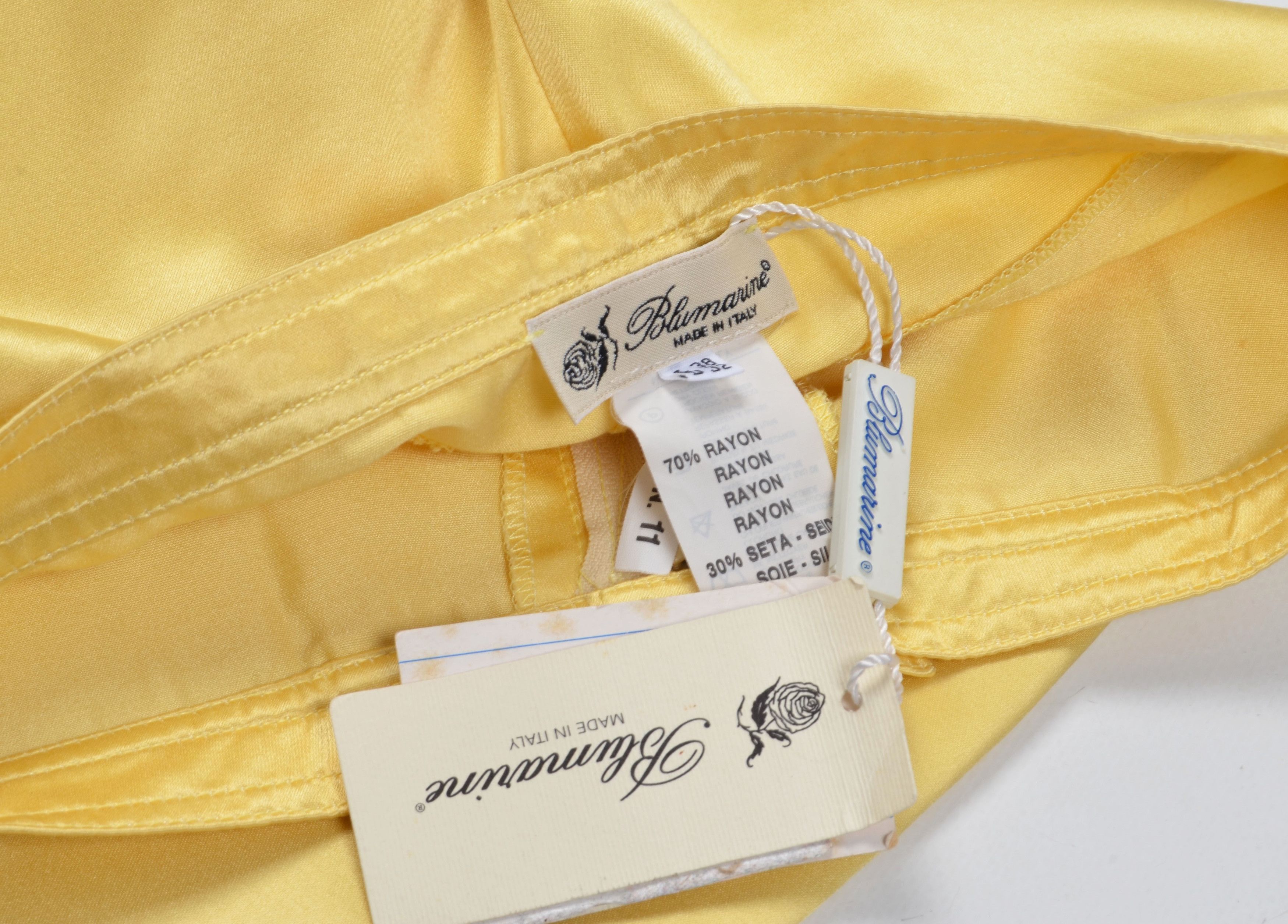 Blumarine × Vintage Blumarine Vintage High Waisted Satin Silk Blend Trousers Size 24" / US 00 / IT 34 - 5 Thumbnail