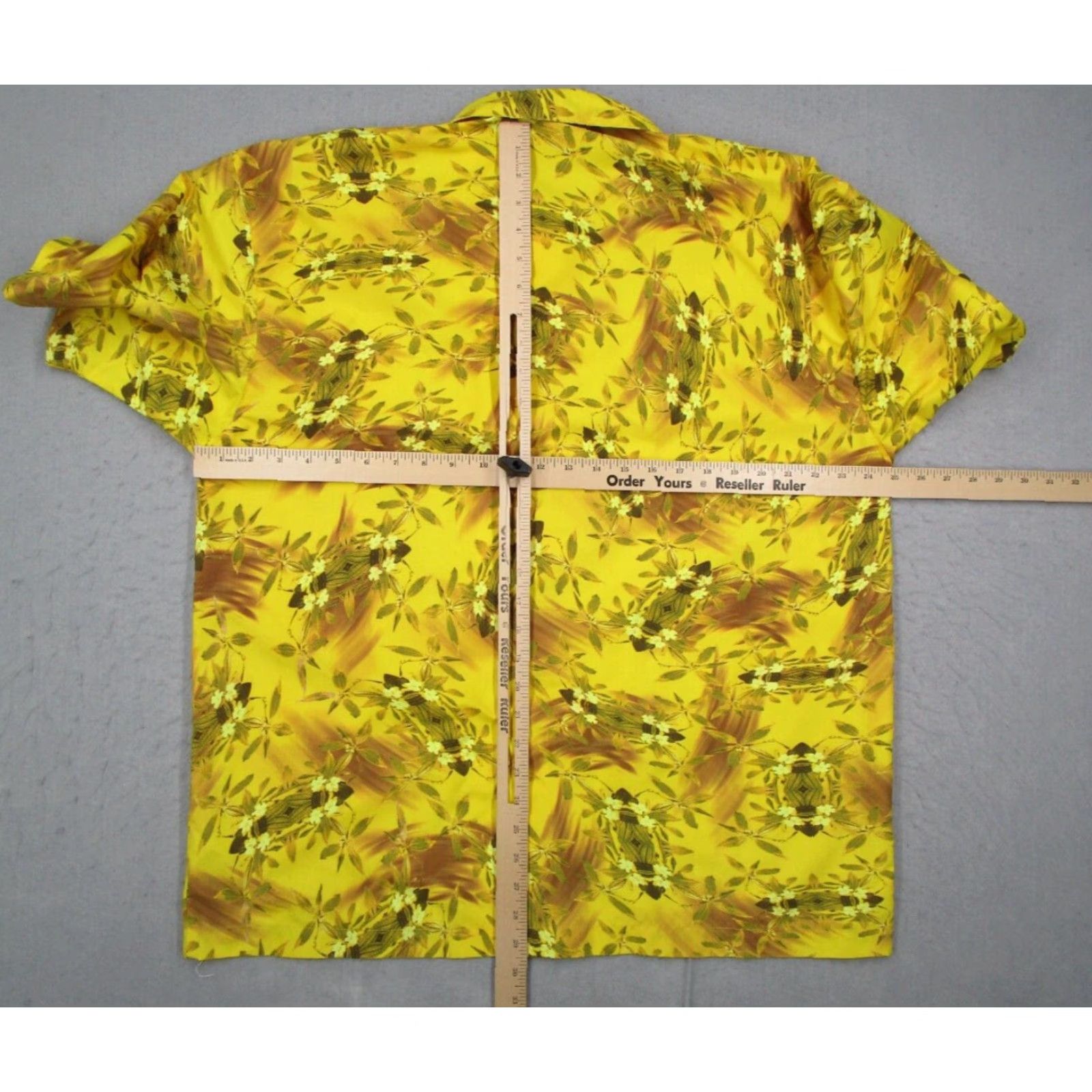 No Fear VINTAGE No Fear Shirt Mens XL Yellow Button Short Sleeve Hawaiian 90s Floral Made in USA Size US XL / EU 56 / 4 - 7 Thumbnail