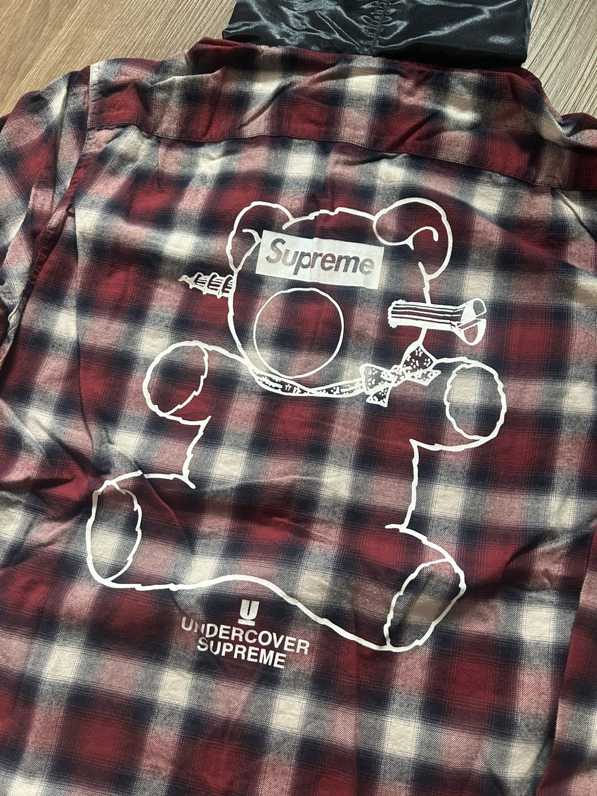 Supreme × Undercover Supreme x Undercover Satin Hooded Flannel SS15 Red Size US L / EU 52-54 / 3 - 5 Thumbnail