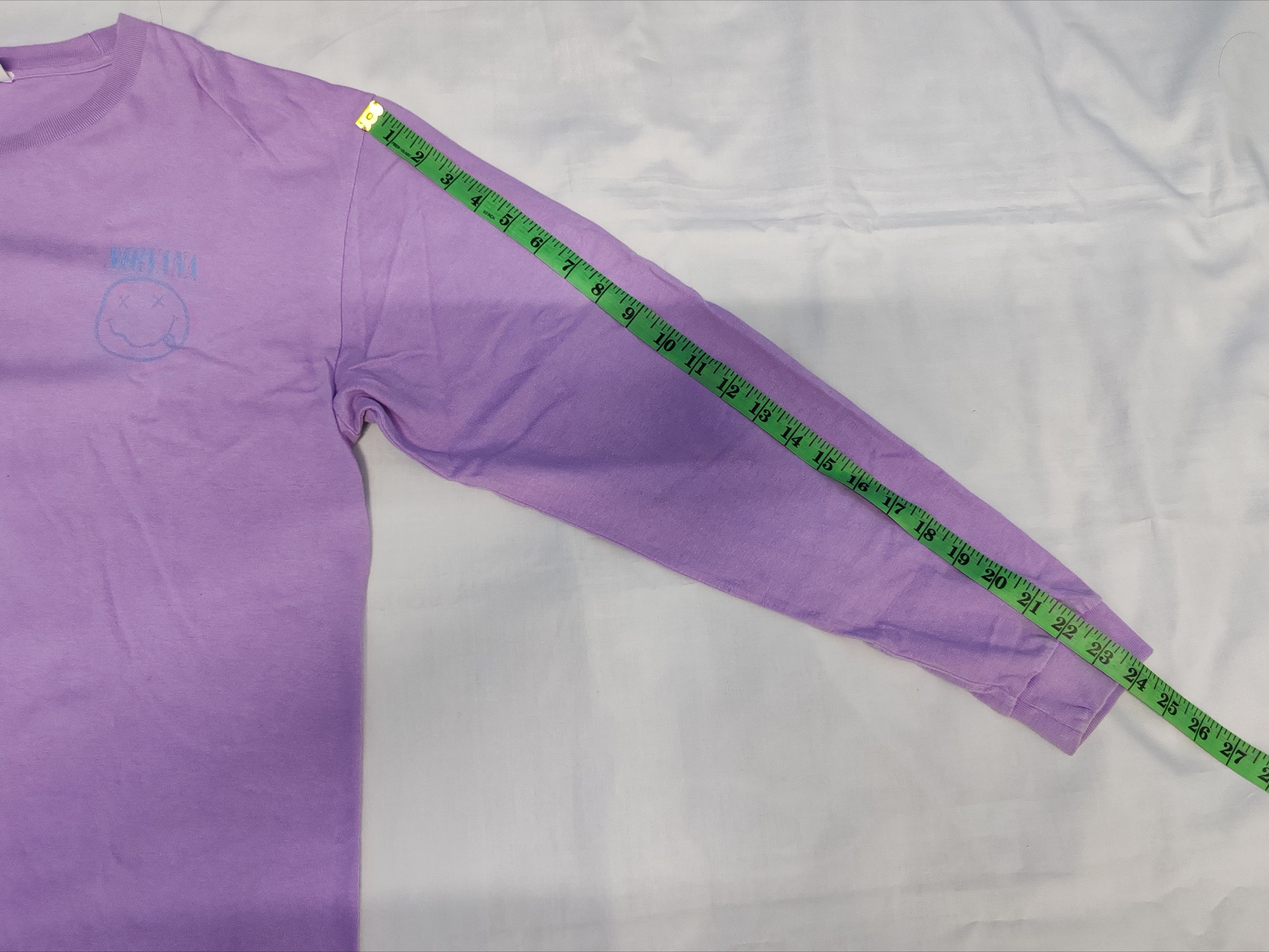 Nirvana Kurt Cobain Smile Long Sleeve Purple Grunge