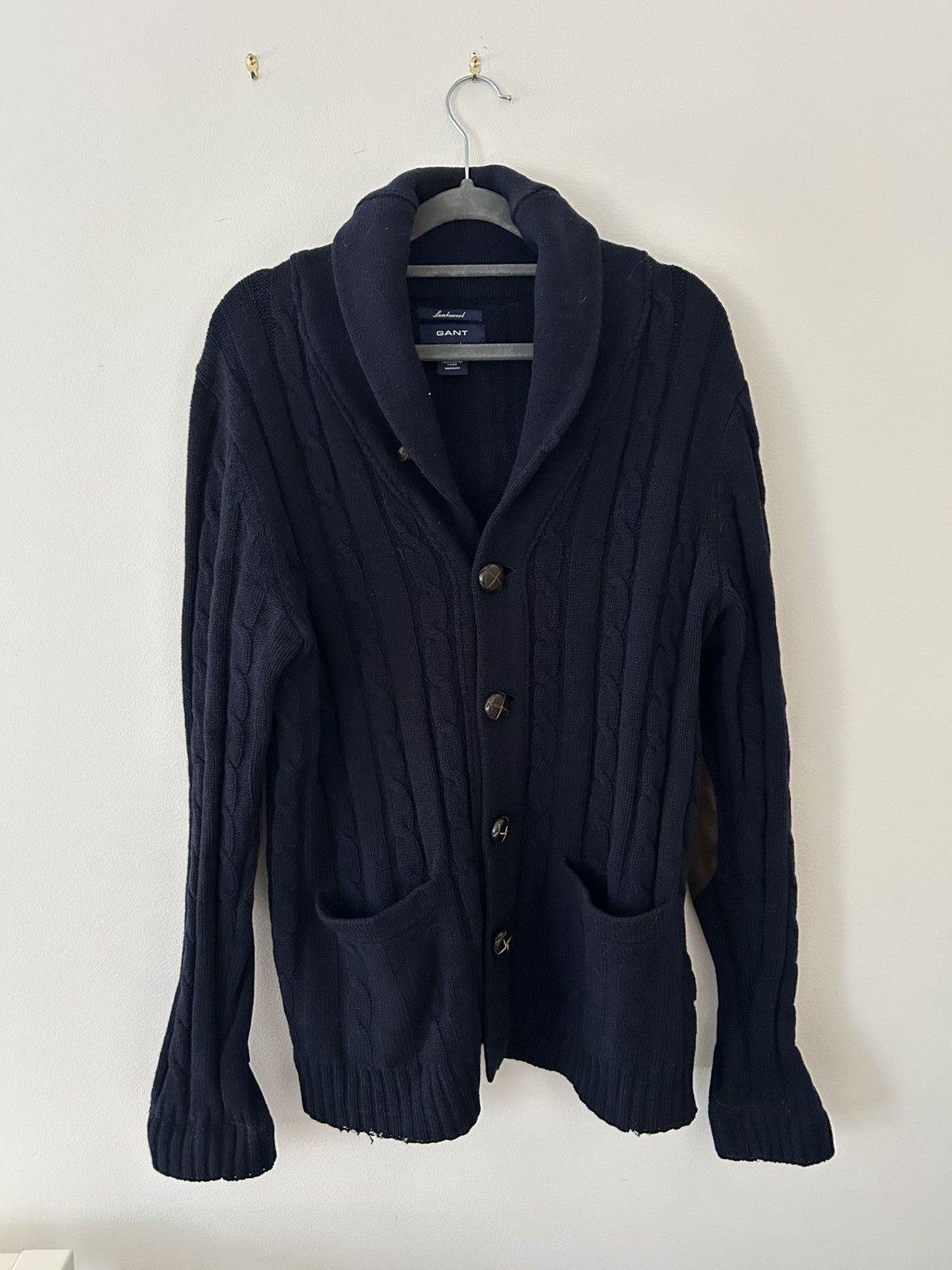 Gant VINTAGE Gant navy shawl collar cardigan Size US M / EU 48-50 / 2 - 5 Thumbnail