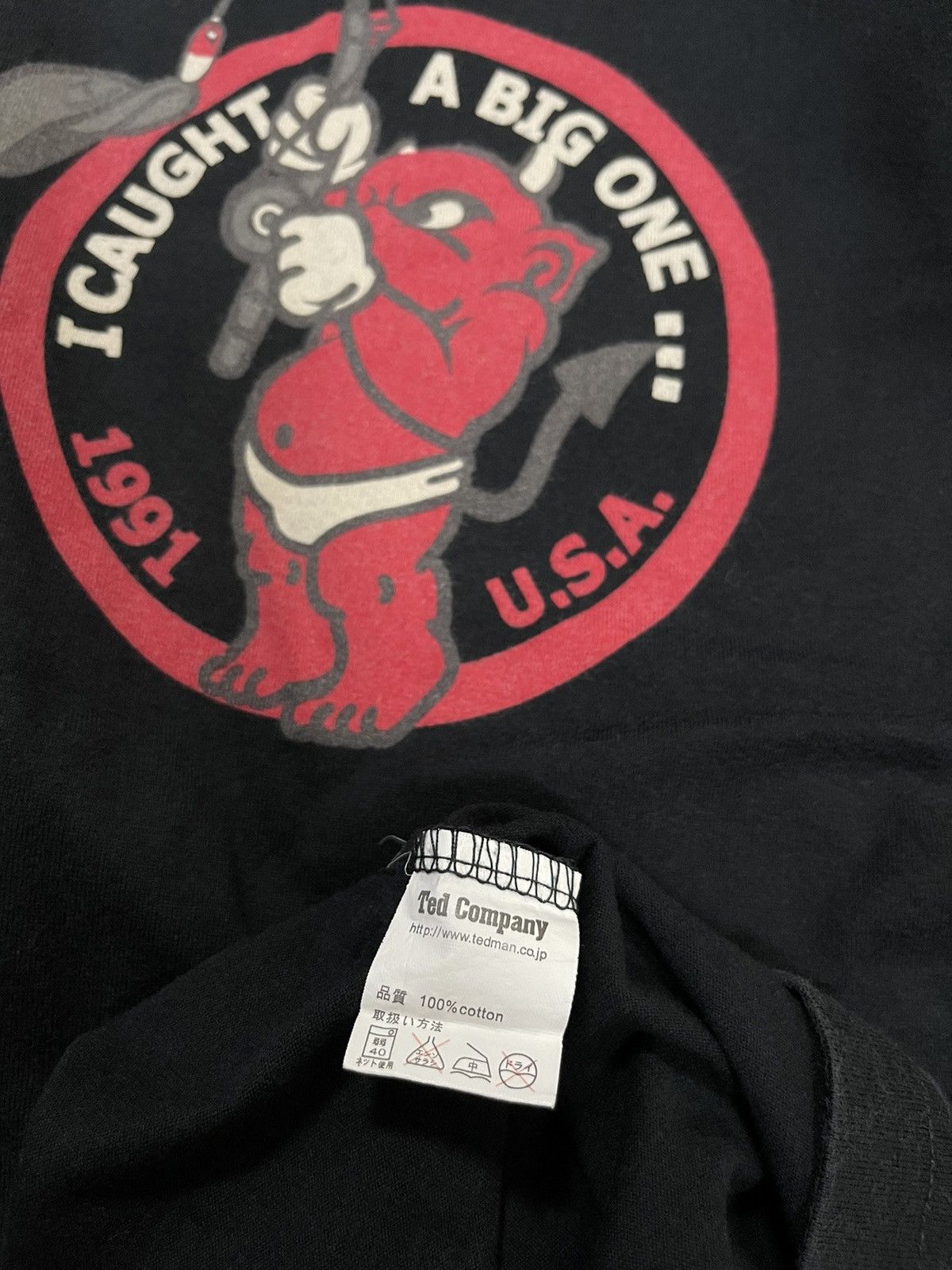 Japanese Brand × Vintage Ted Company Lucky Red Devil Sukajan Big Logo Vintage Tee Size US L / EU 52-54 / 3 - 14 Thumbnail