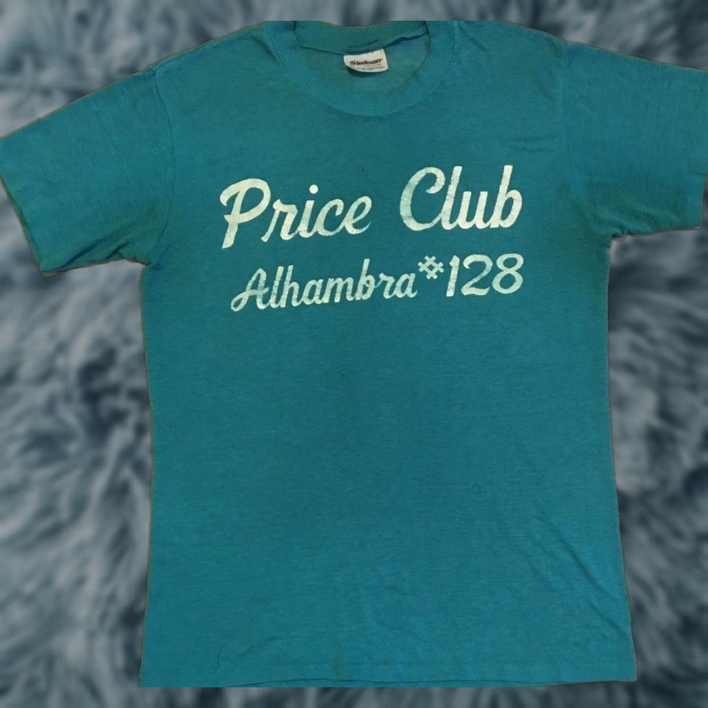 Vintage VINTAGE Alhambra Price Club Shirt M Blue Single Stitch 80s 90s Grunge College School Track PE USA Mens Graphic Tee Size US M / EU 48-50 / 2 - 1 Thumbnail