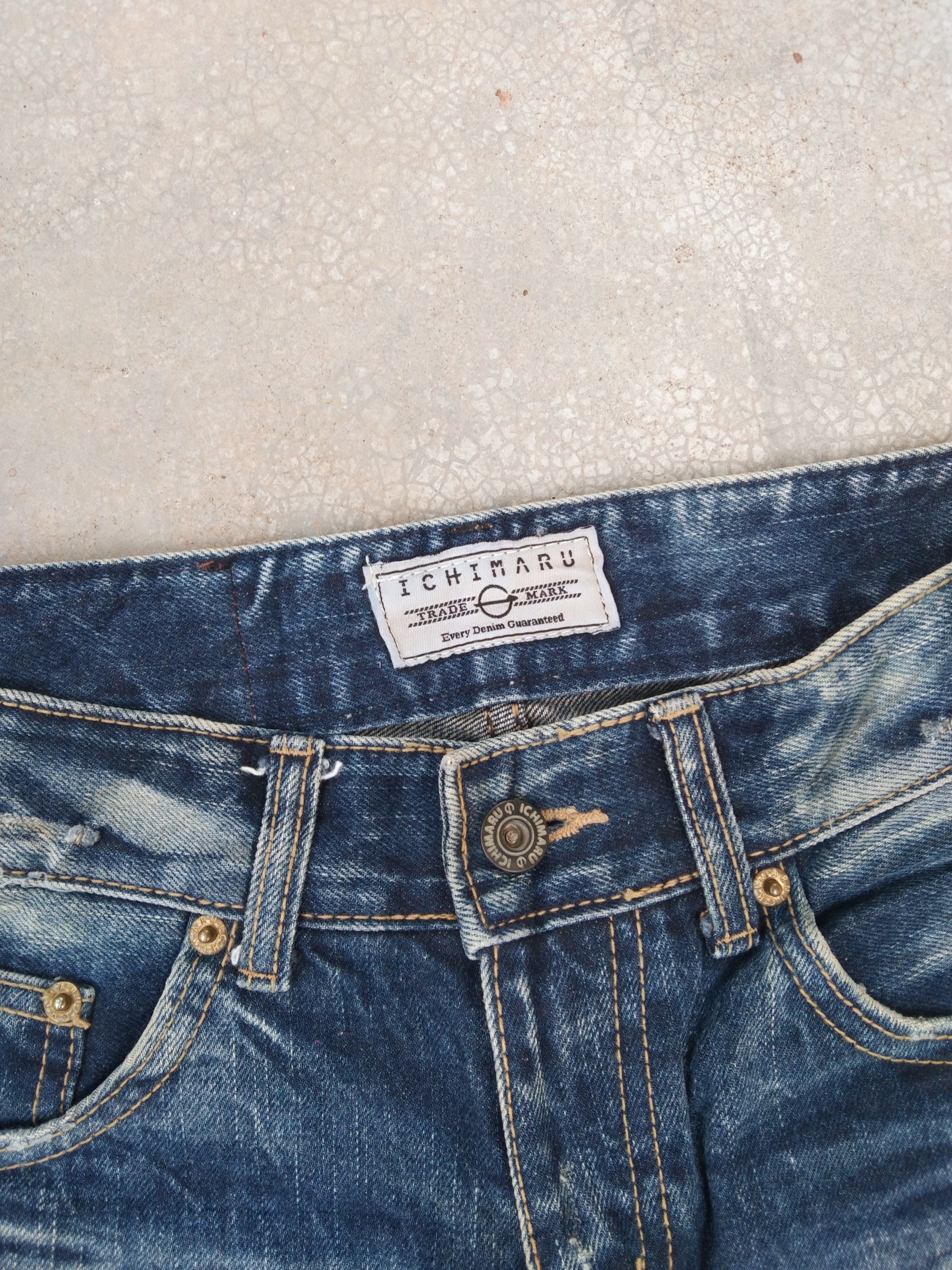 Japanese Brand Vintage Distressed Japan Jeans ICHIMARU Grunge Retro 28x32 Size US 28 / EU 44 - 7 Thumbnail