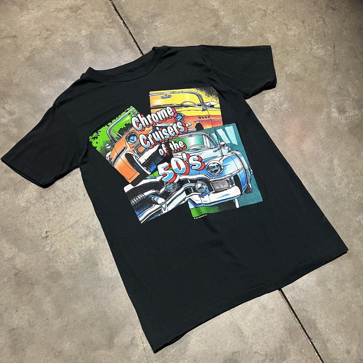 Vintage Vintage Car Show Graphic Tee 50s Hot Rod Automotive 90s USA Size US M / EU 48-50 / 2 - 2 Thumbnail