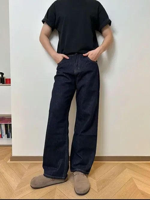 Hypebeast × Japanese Brand × Jean Blue washed vintage classic straight jeans y2k Size US 32 / EU 48 - 4 Thumbnail