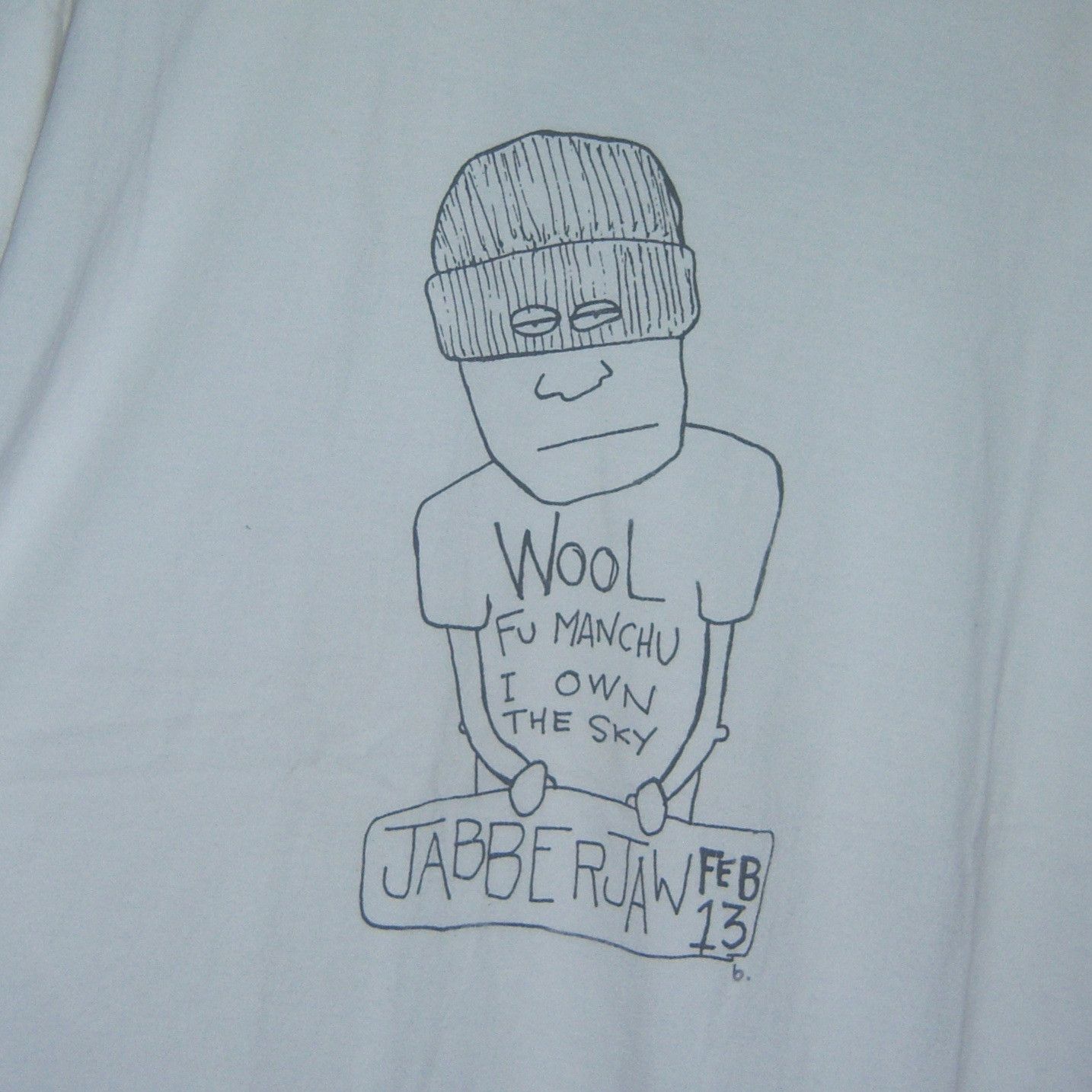 Band Tees × Vintage 90s Wool And Fu Manchu T Shirt / Noise Band Tees Size US XL / EU 56 / 4 - 5 Thumbnail